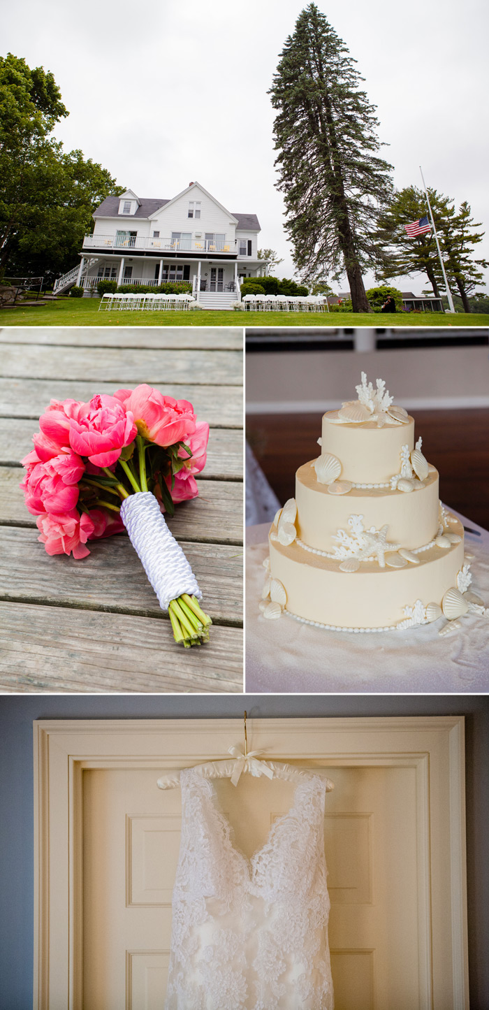 Nautical wedding in York Harbor, Maine