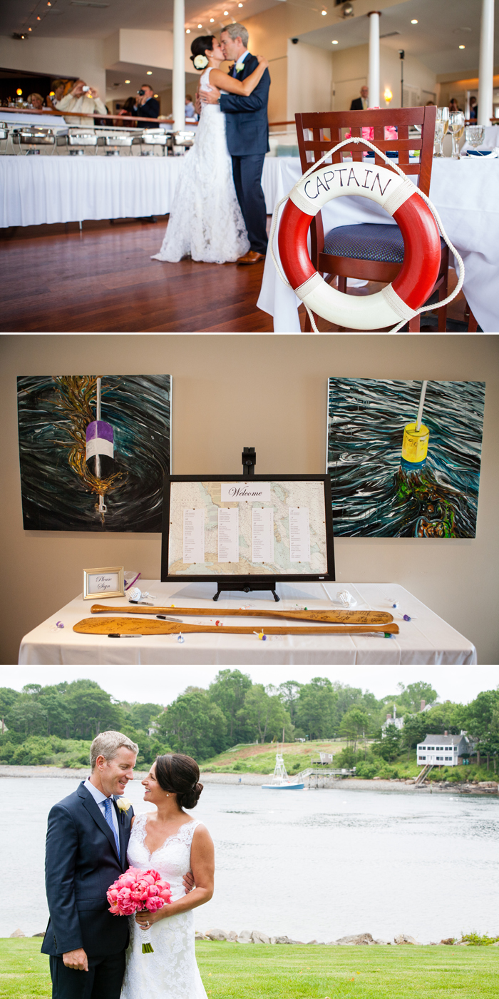 This Bella Figura wedding took place at the Dockside Restaurant & Guest Quarters in Maine