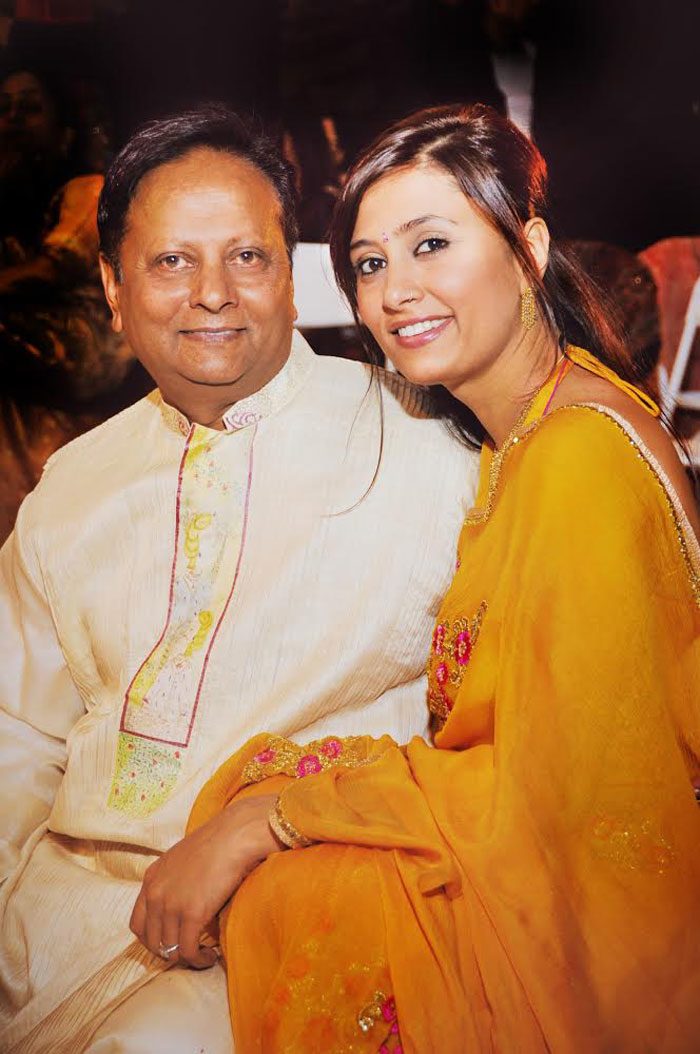 Bella Figura designer Kamal with her father in India