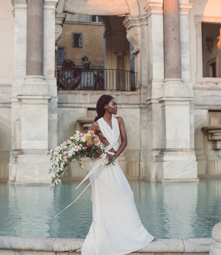 ancient rome wedding dress