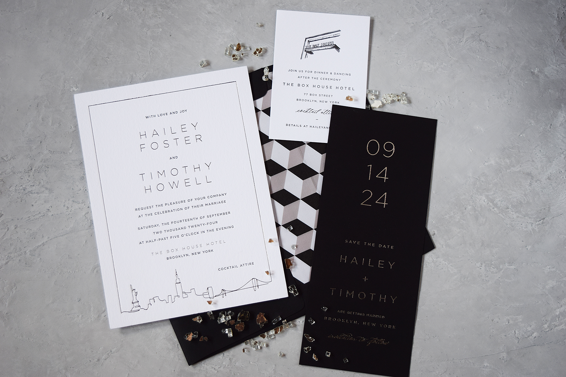 Press'd Letterpress wedding invitation ideas from Bella Figura