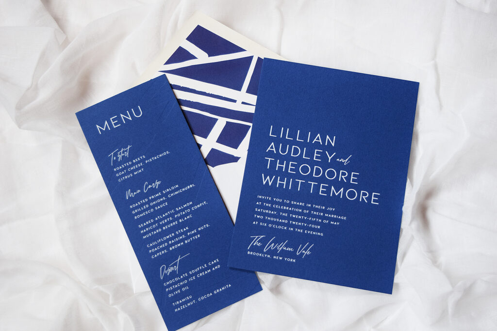 Wedding invitations inspired by popular Brooklyn wedding venues
