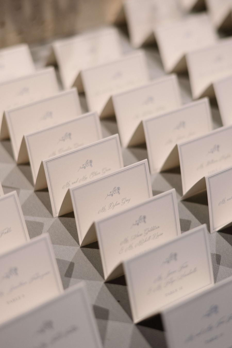 Bella Figura Wedding Folded Escort Cards