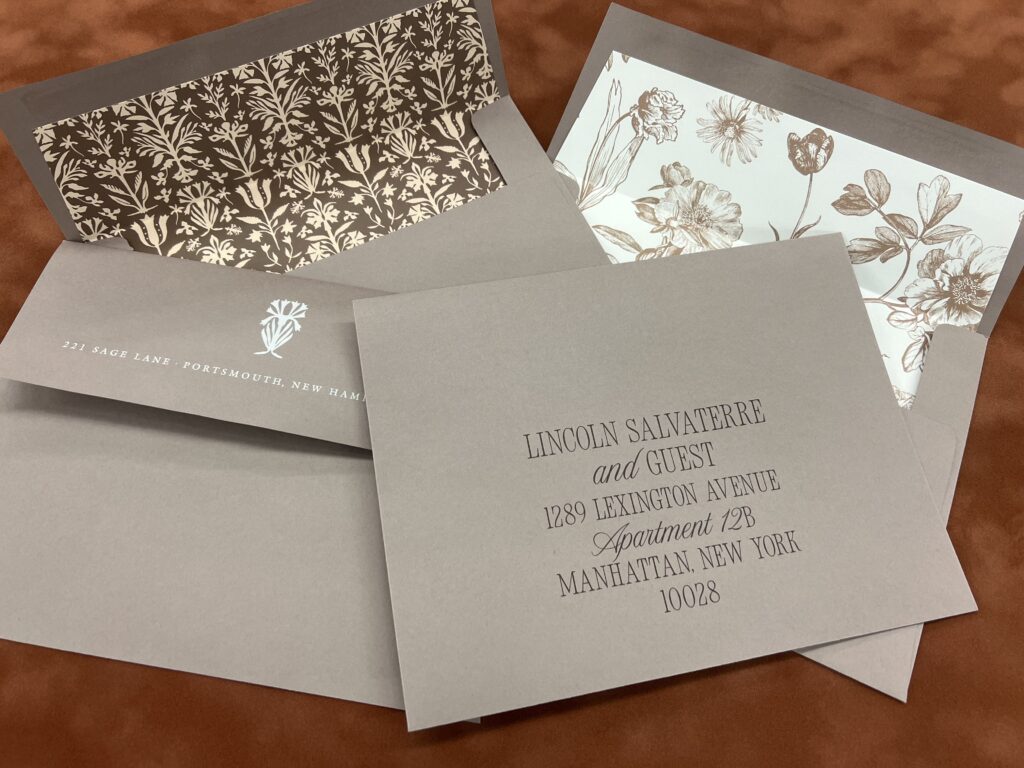 Bella Figura Custom Envelopes
