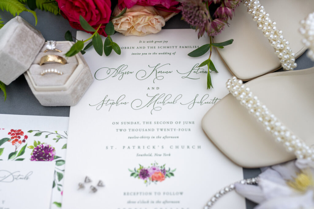 Bella Figura Letterpress & Digital Wedding Invitation