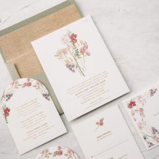 Bella Figural Floral Wedding Suite