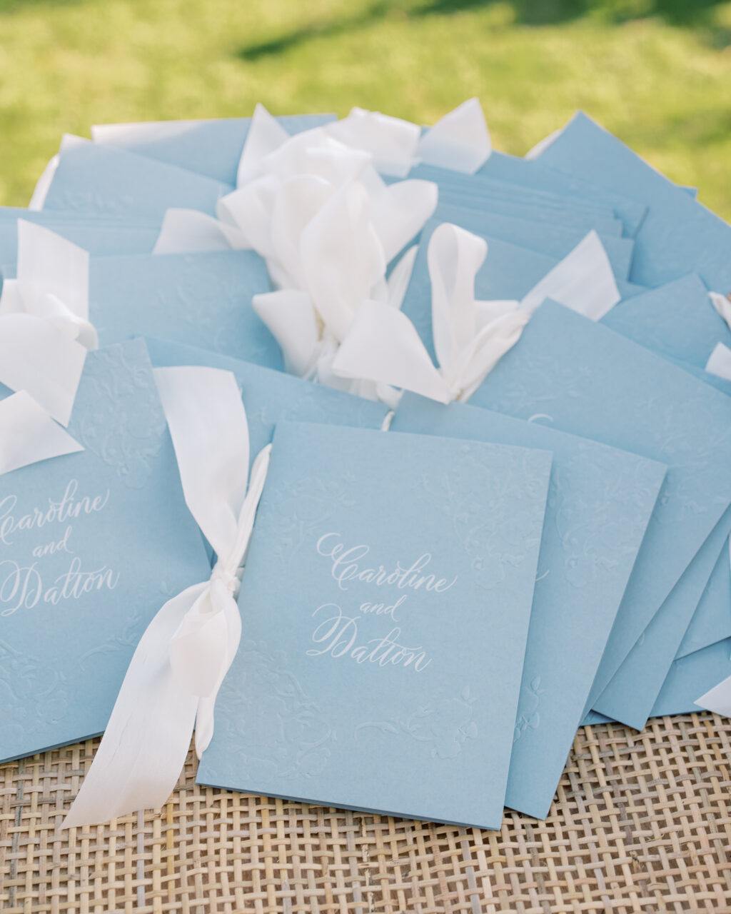 Bella Figura folded program covers