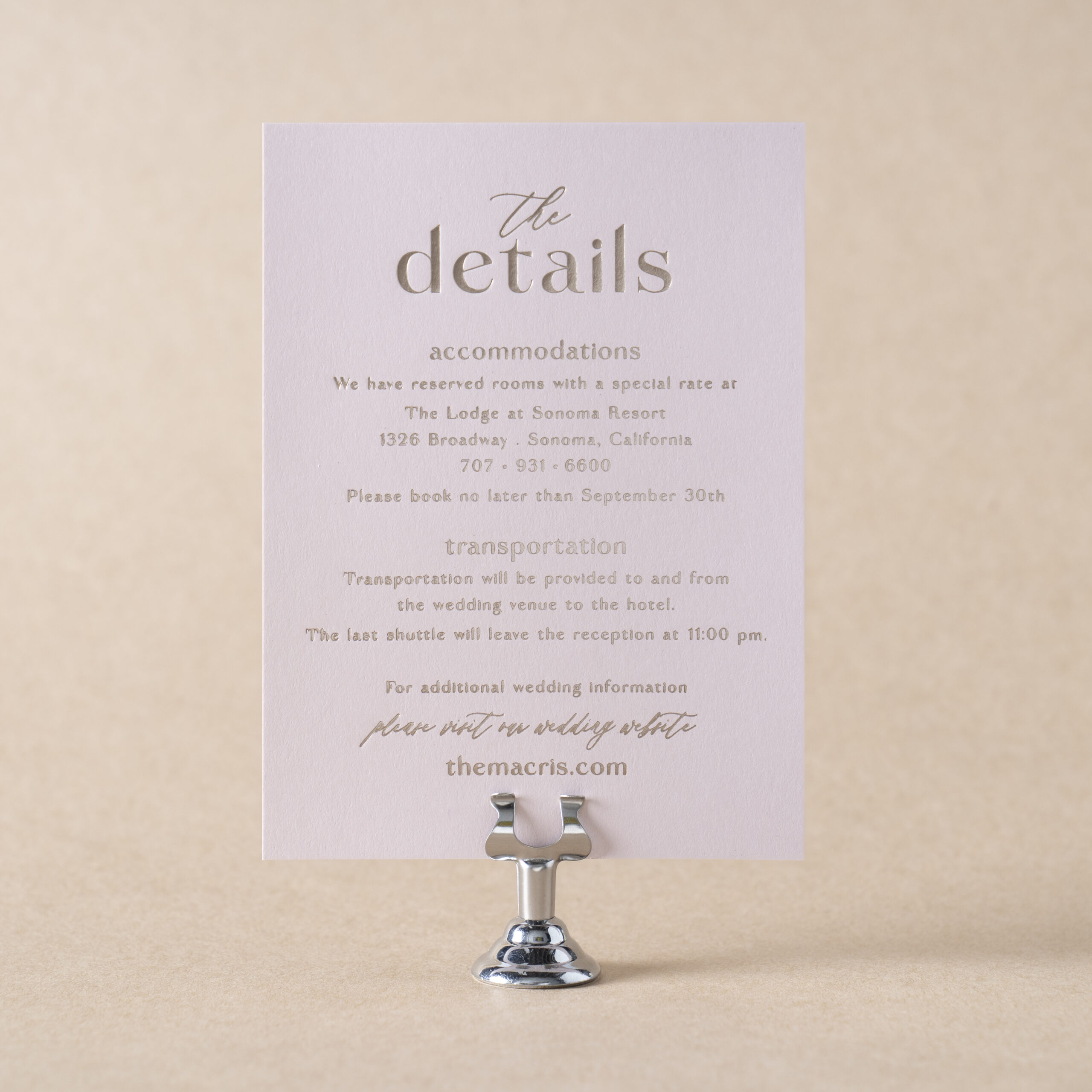 Celina Details Card design