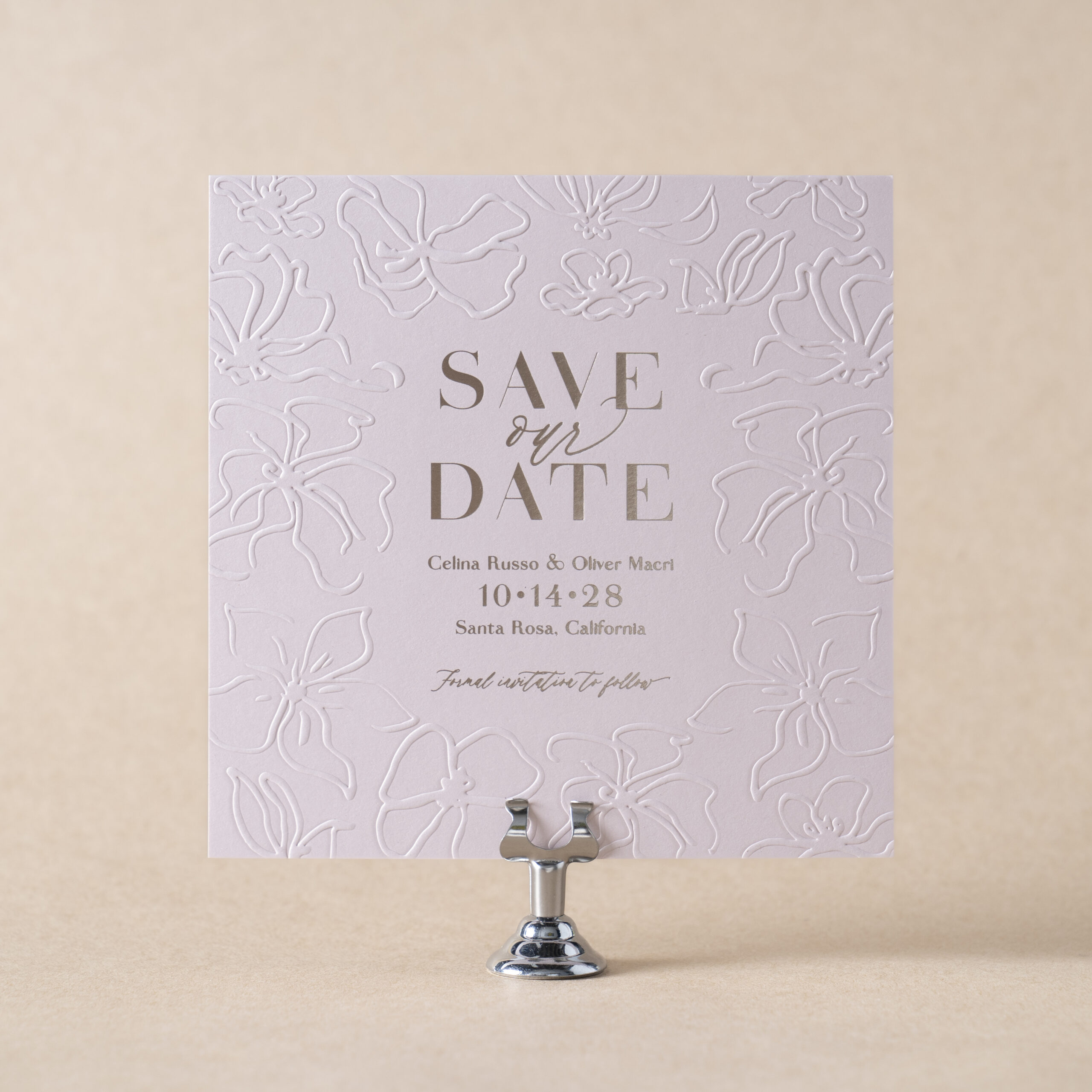 Celina Save the Date design
