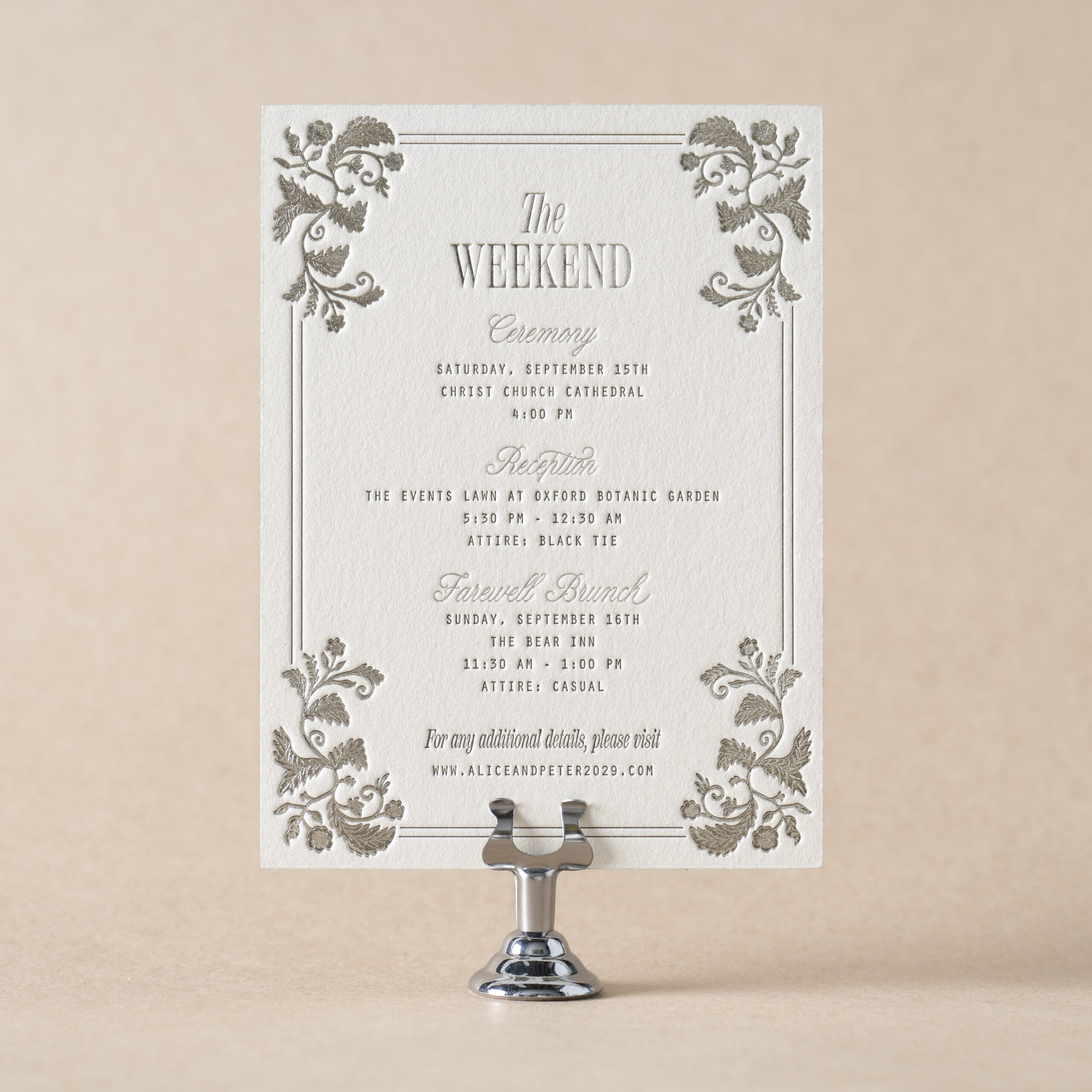 Darcy Details Card design