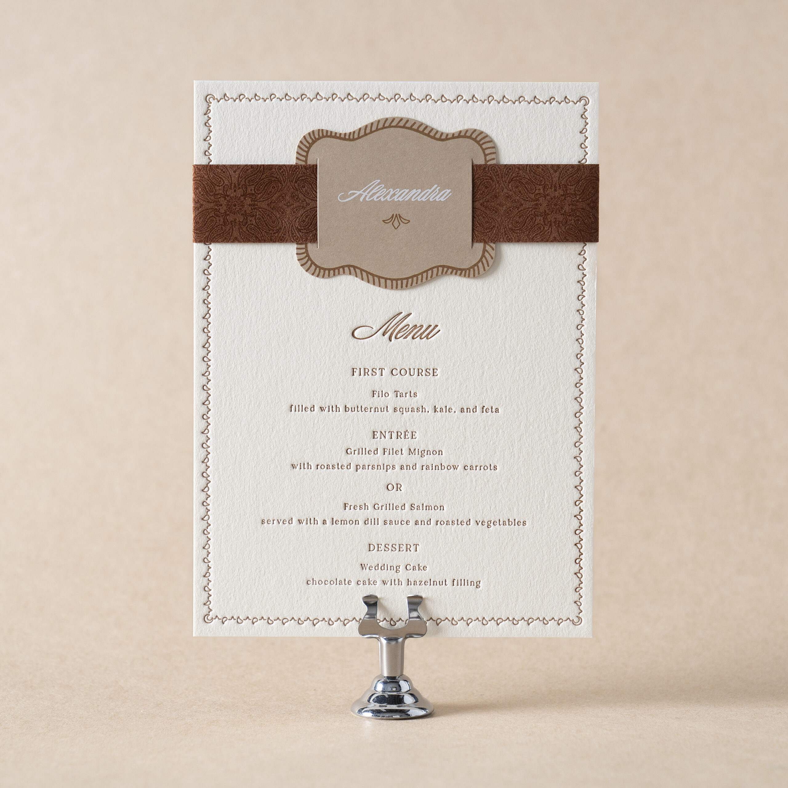 Nash Menu design