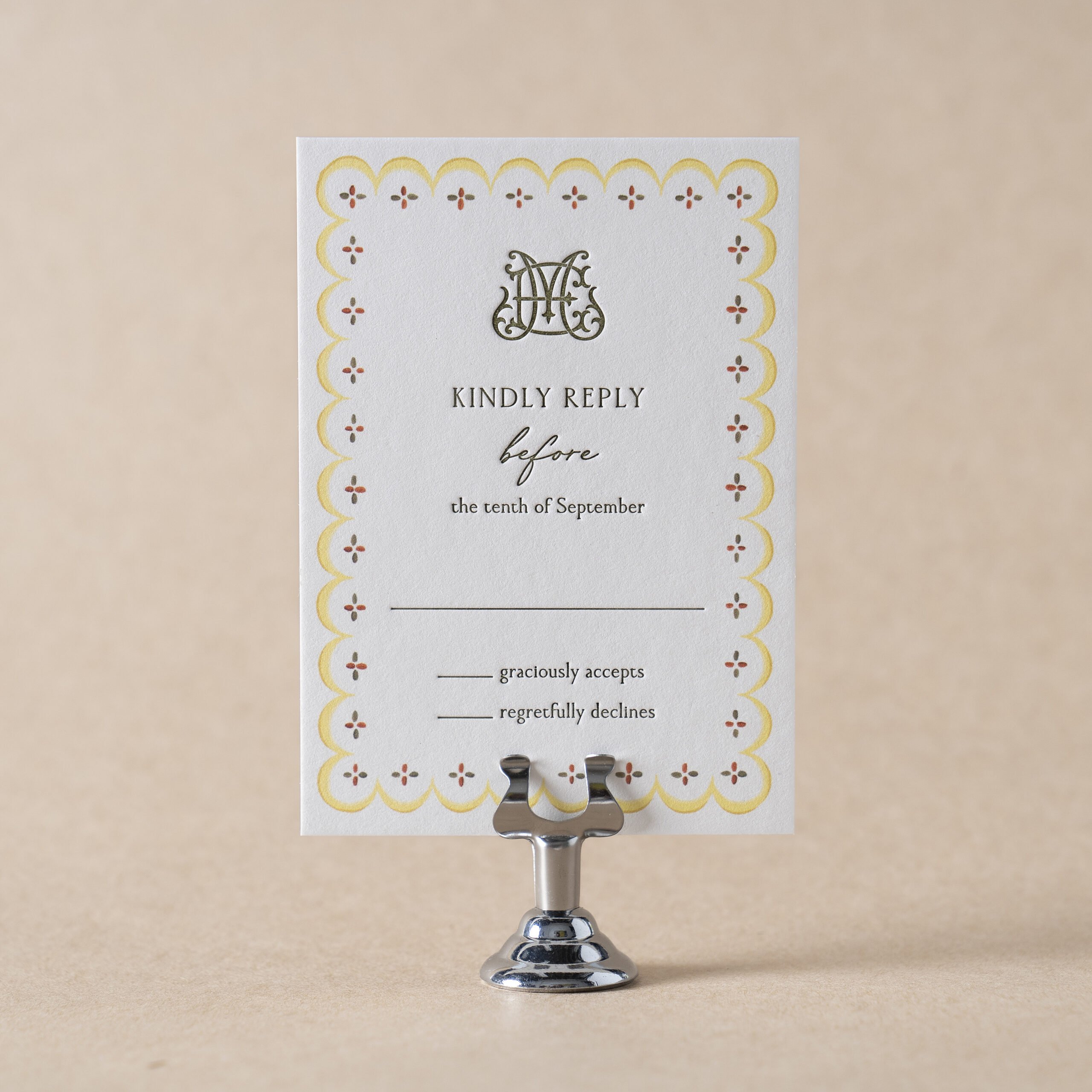Royce Reply Card design