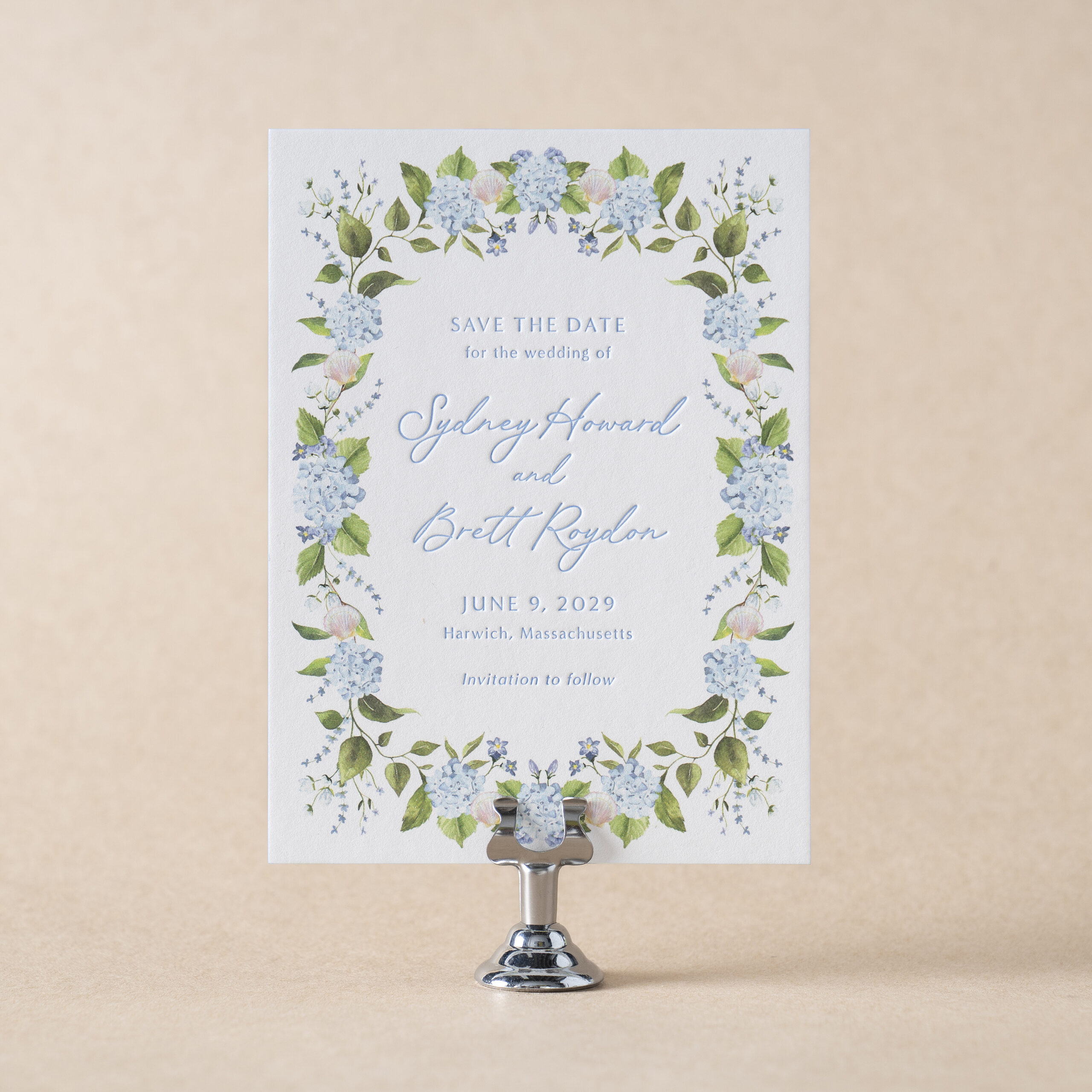Roydon Save the Date design