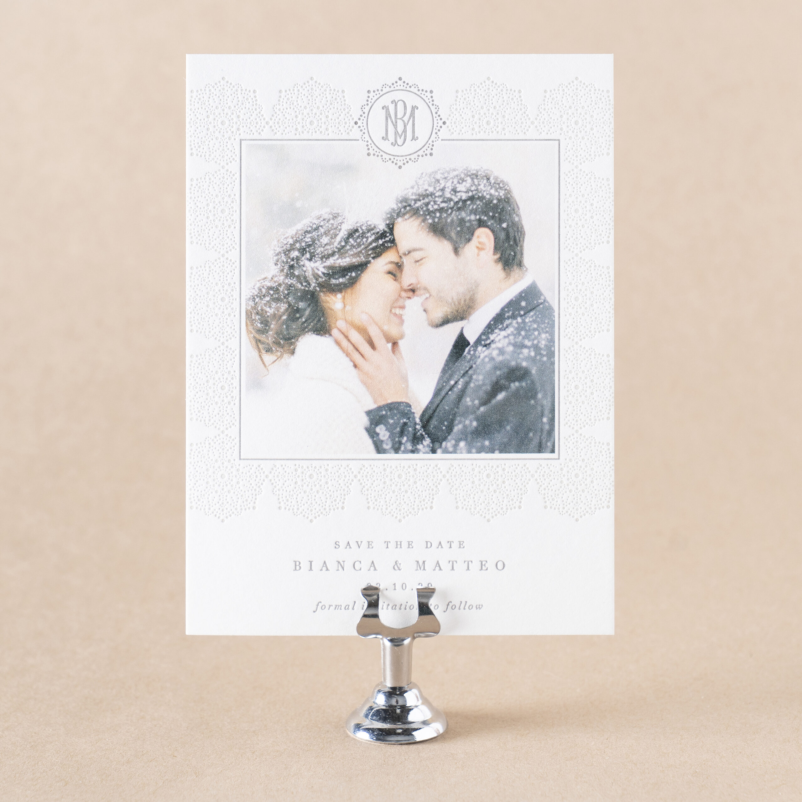 Bianca Save the Date design