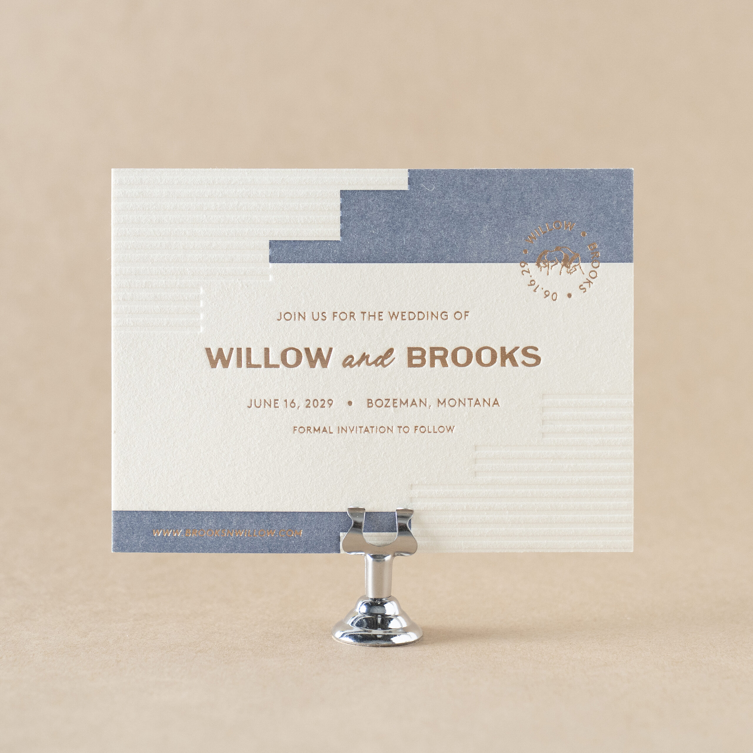 Bronco Save the Date design