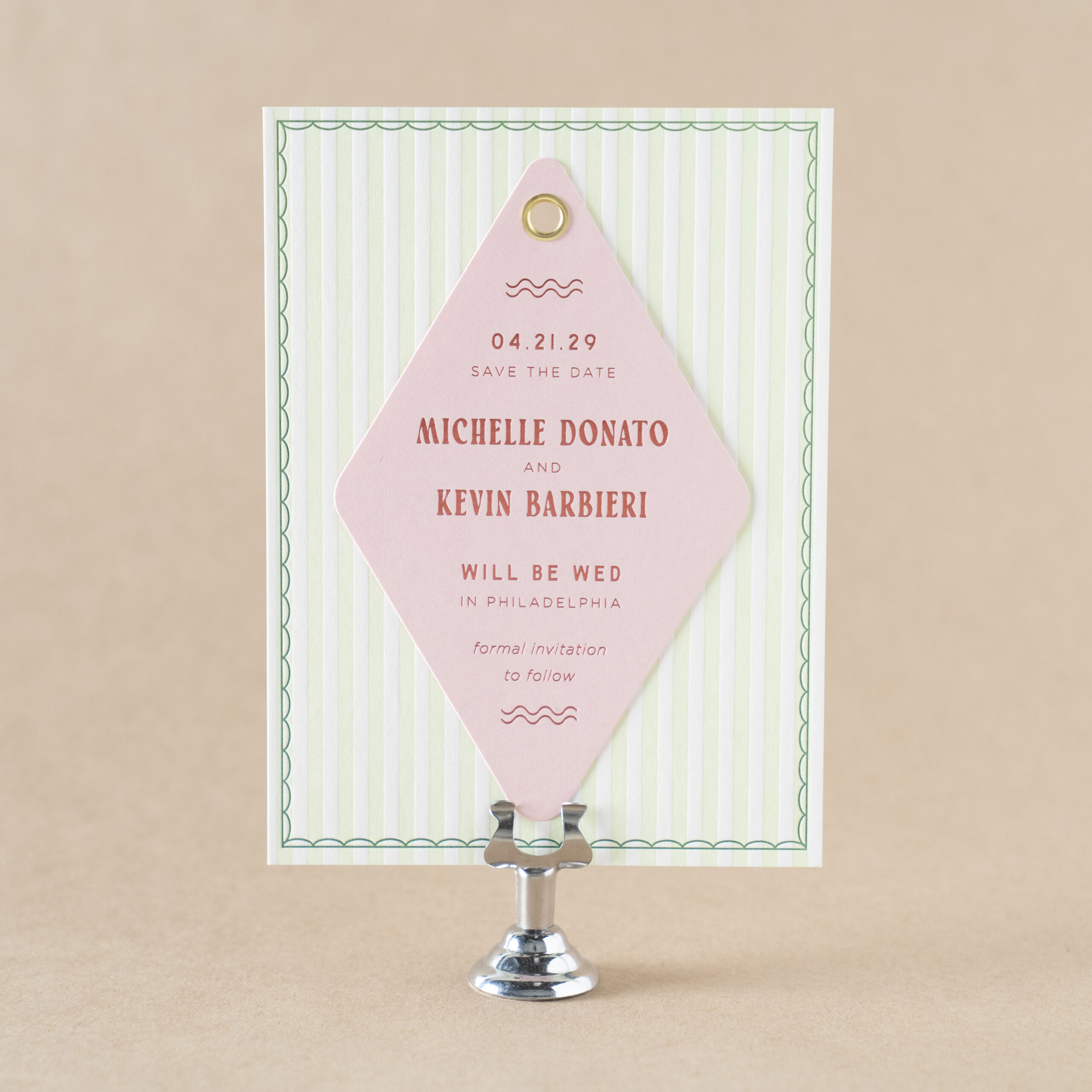 Dayfields Save the Date design