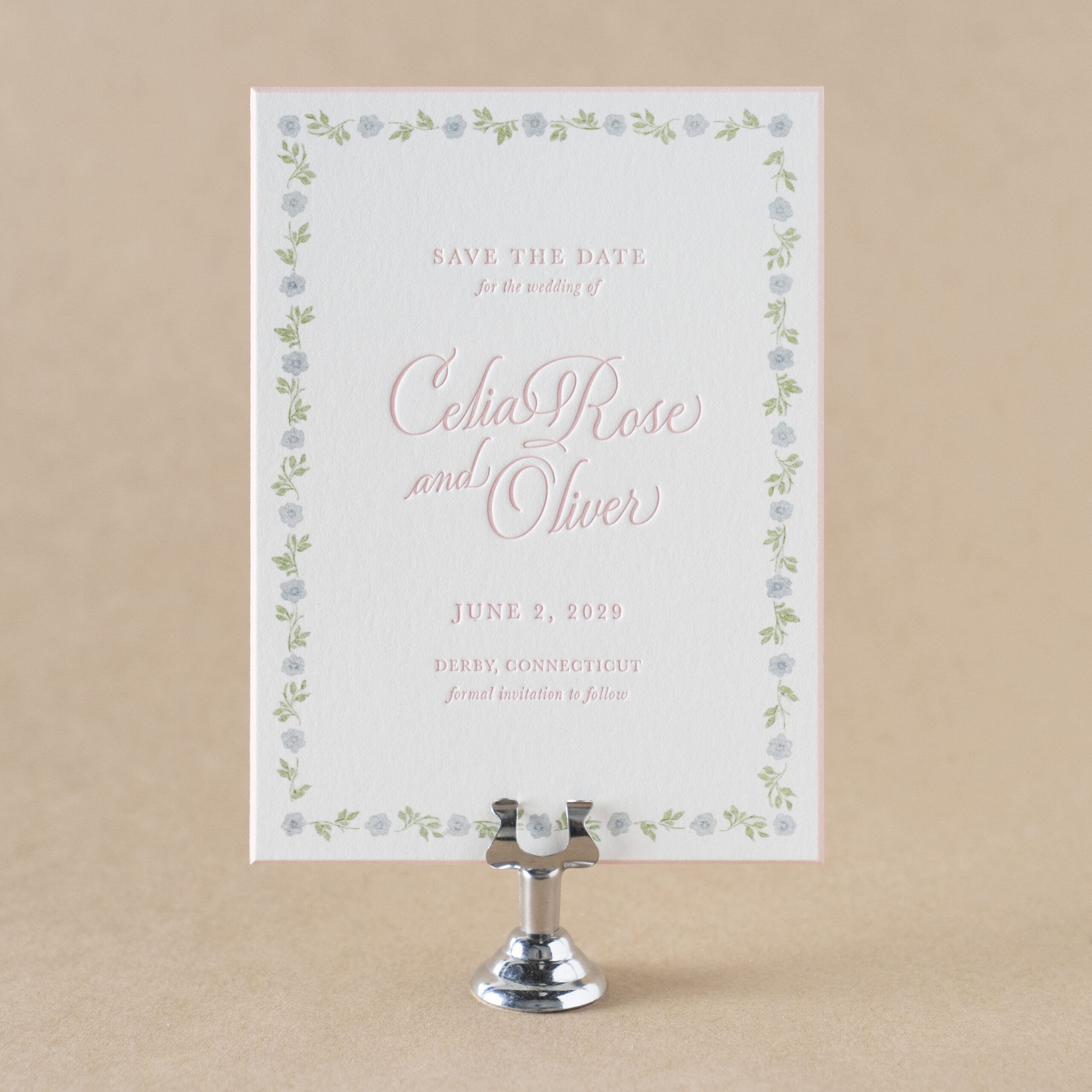 Derby Save the Date design