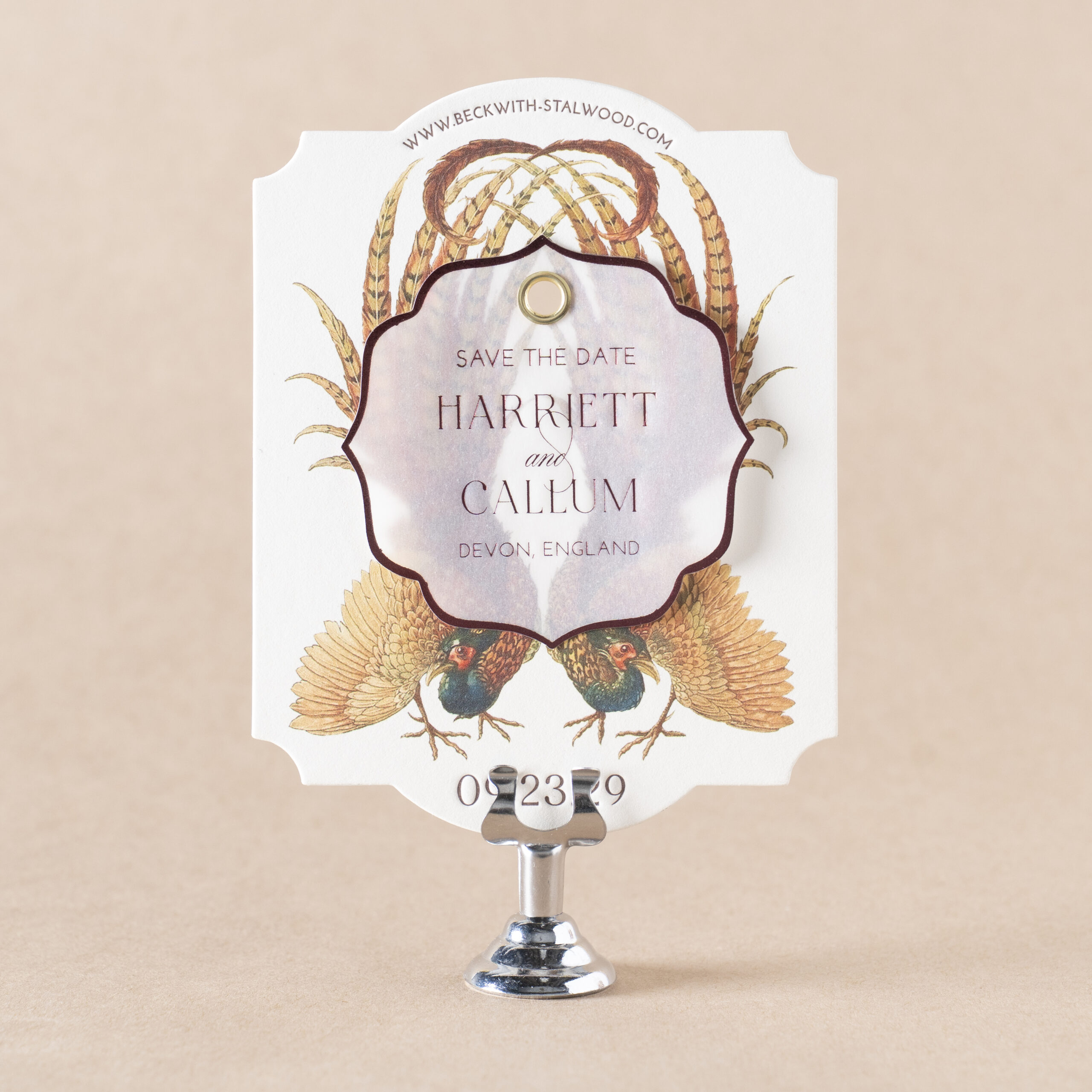 Devonshire Save the Date design