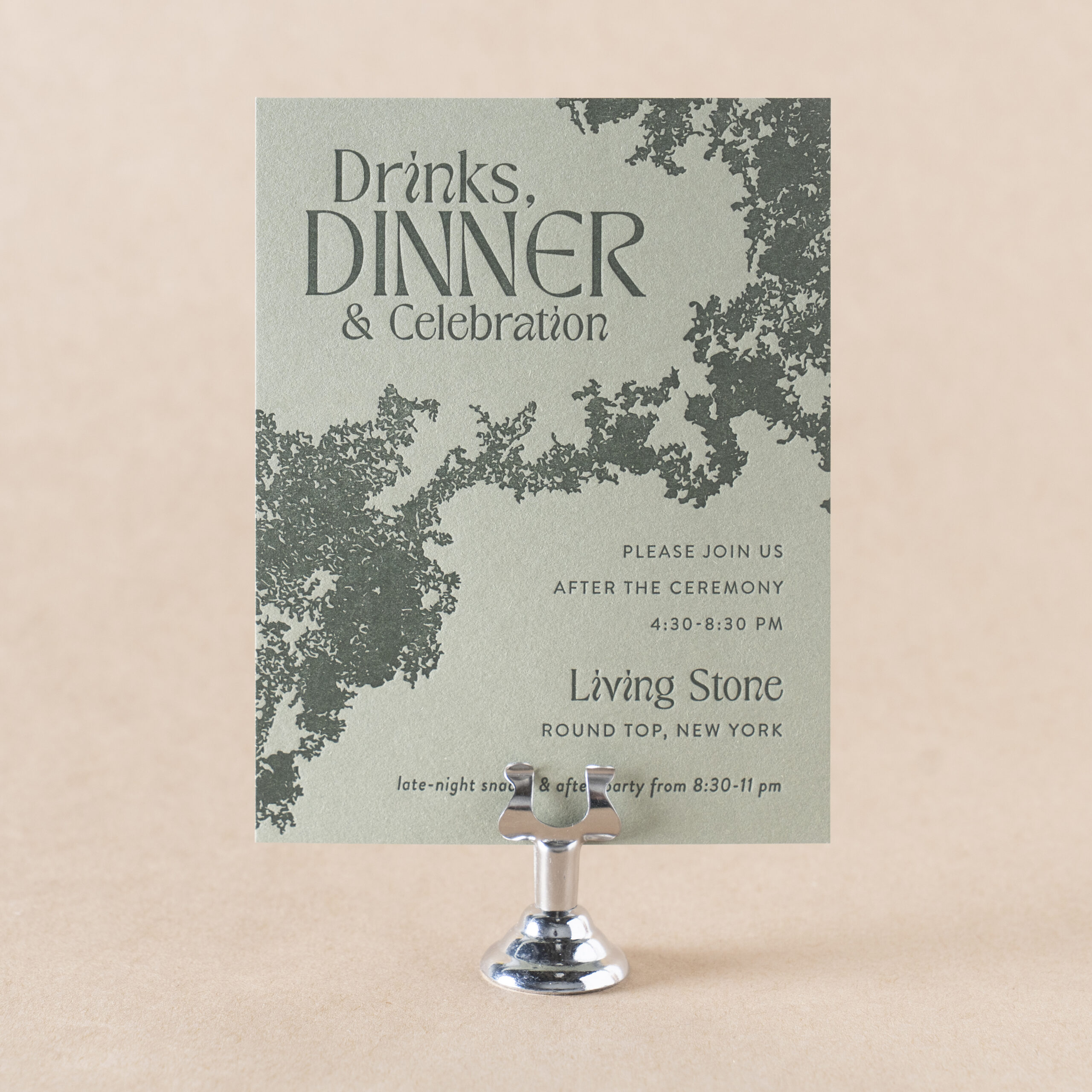 Elwood Reception Card design