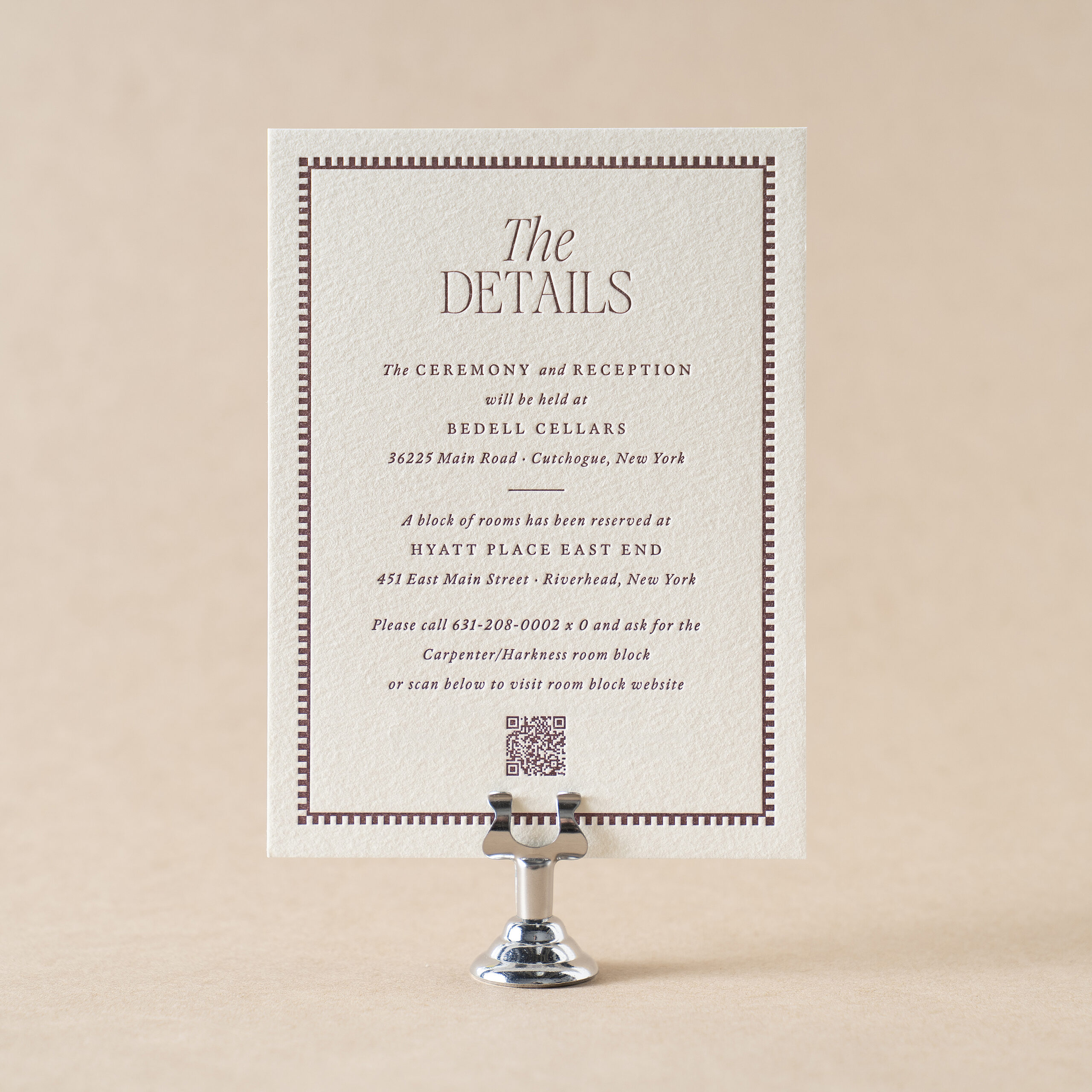 Harkness Details Card design
