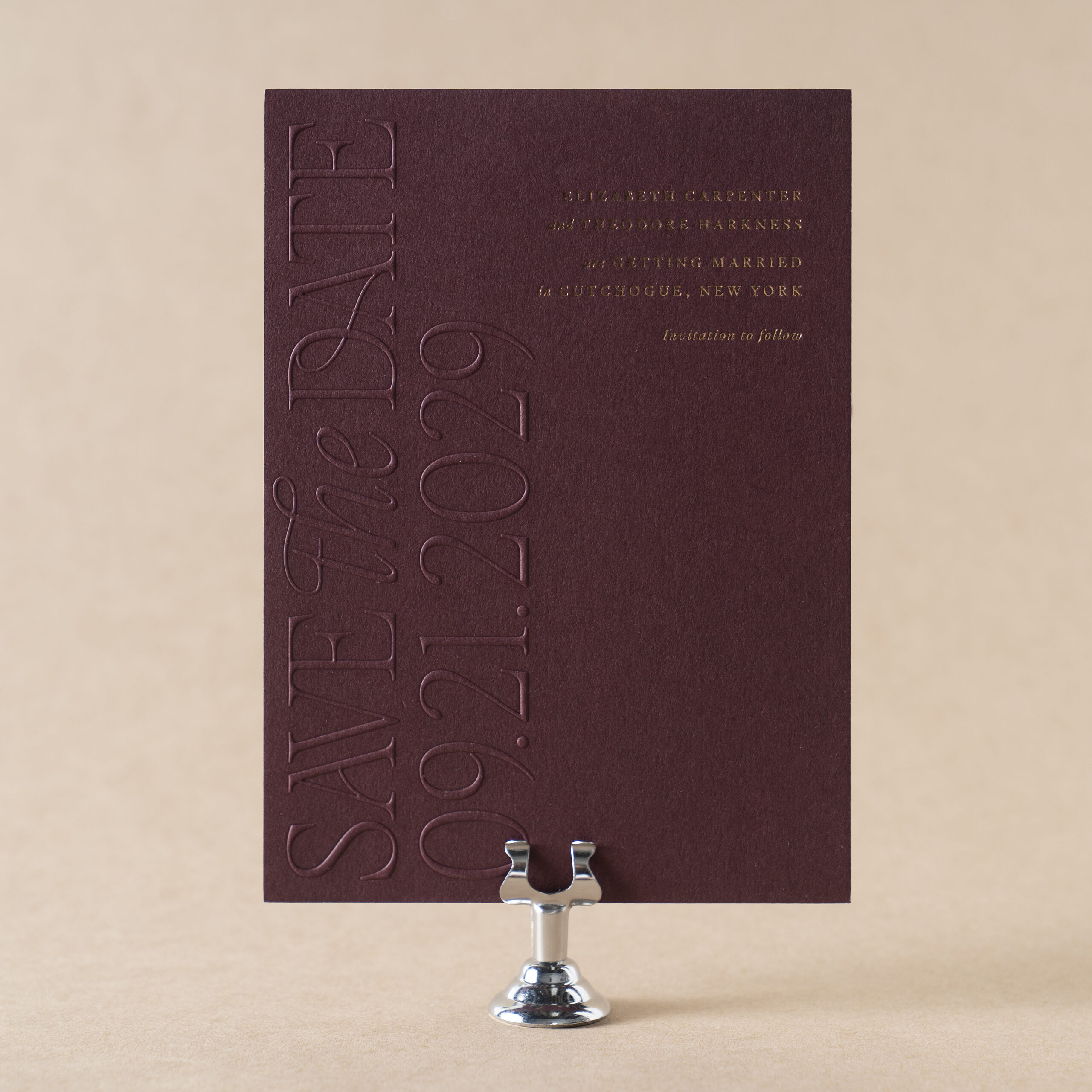 Harkness Save the Date design