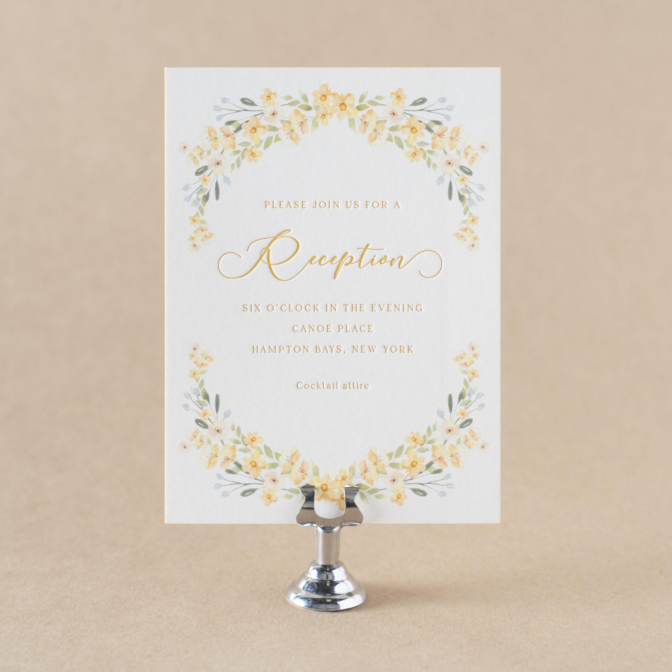 Lainey Reception Card design