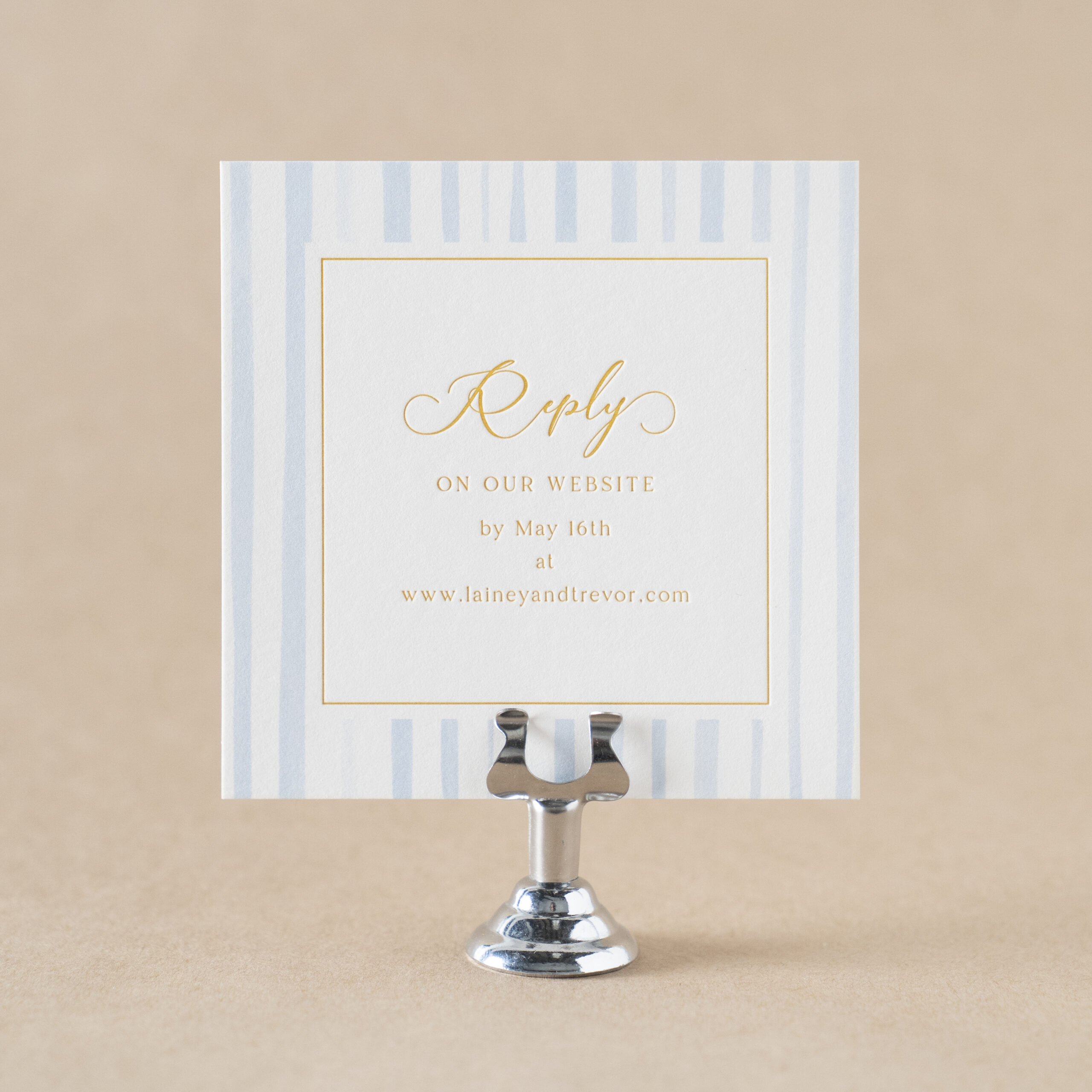 Lainey Reply Card design