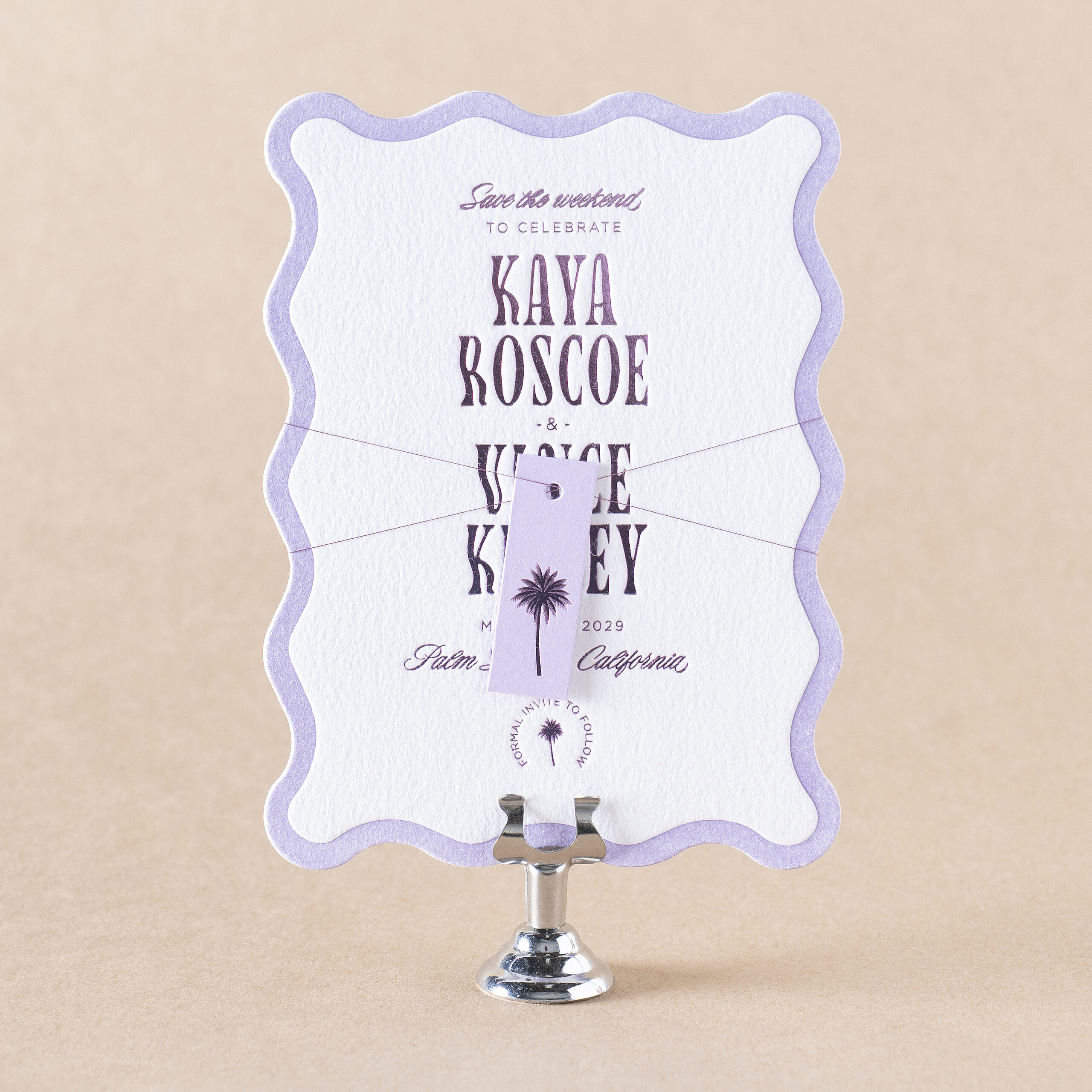 Lucero Save the Date design