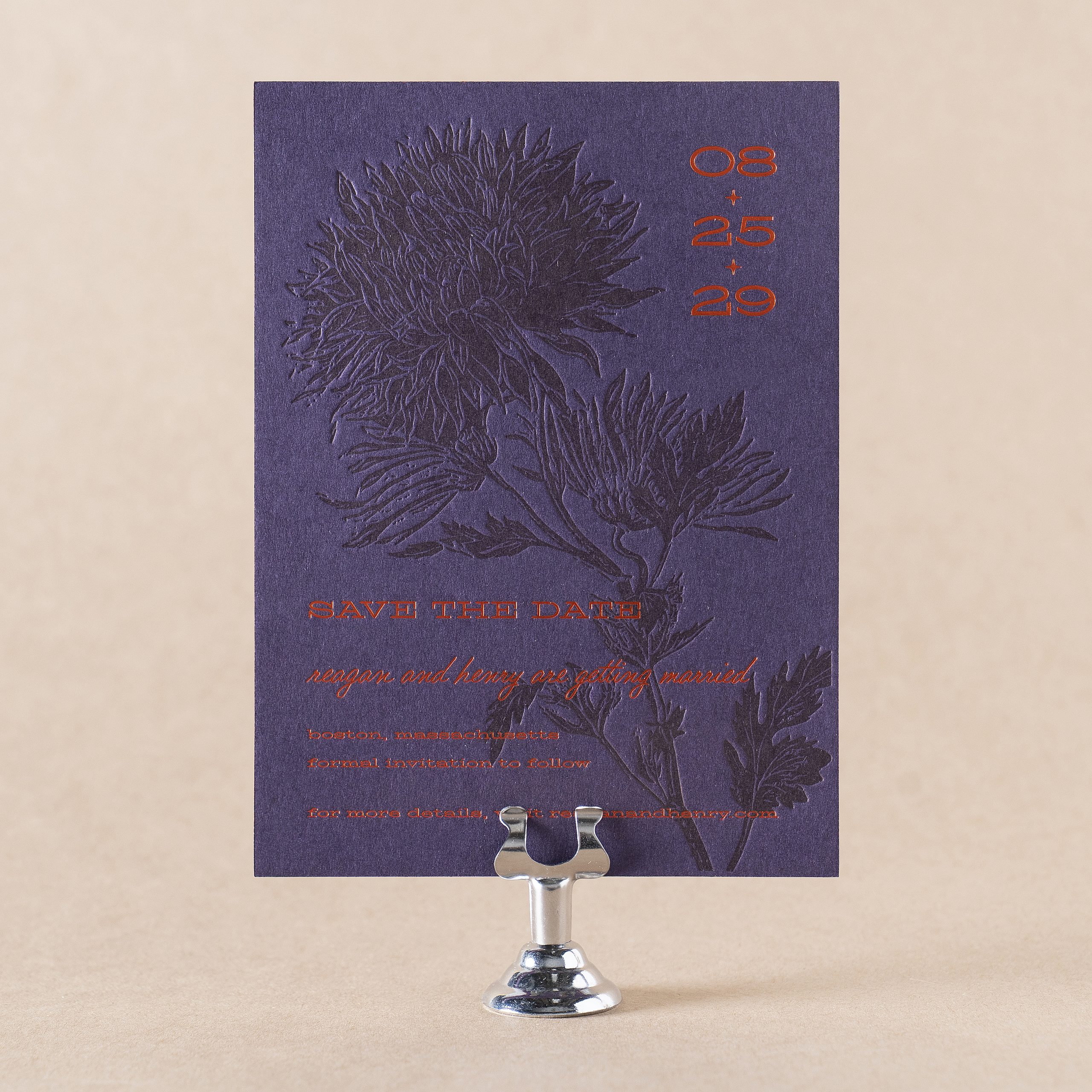 Reagan Save the Date design