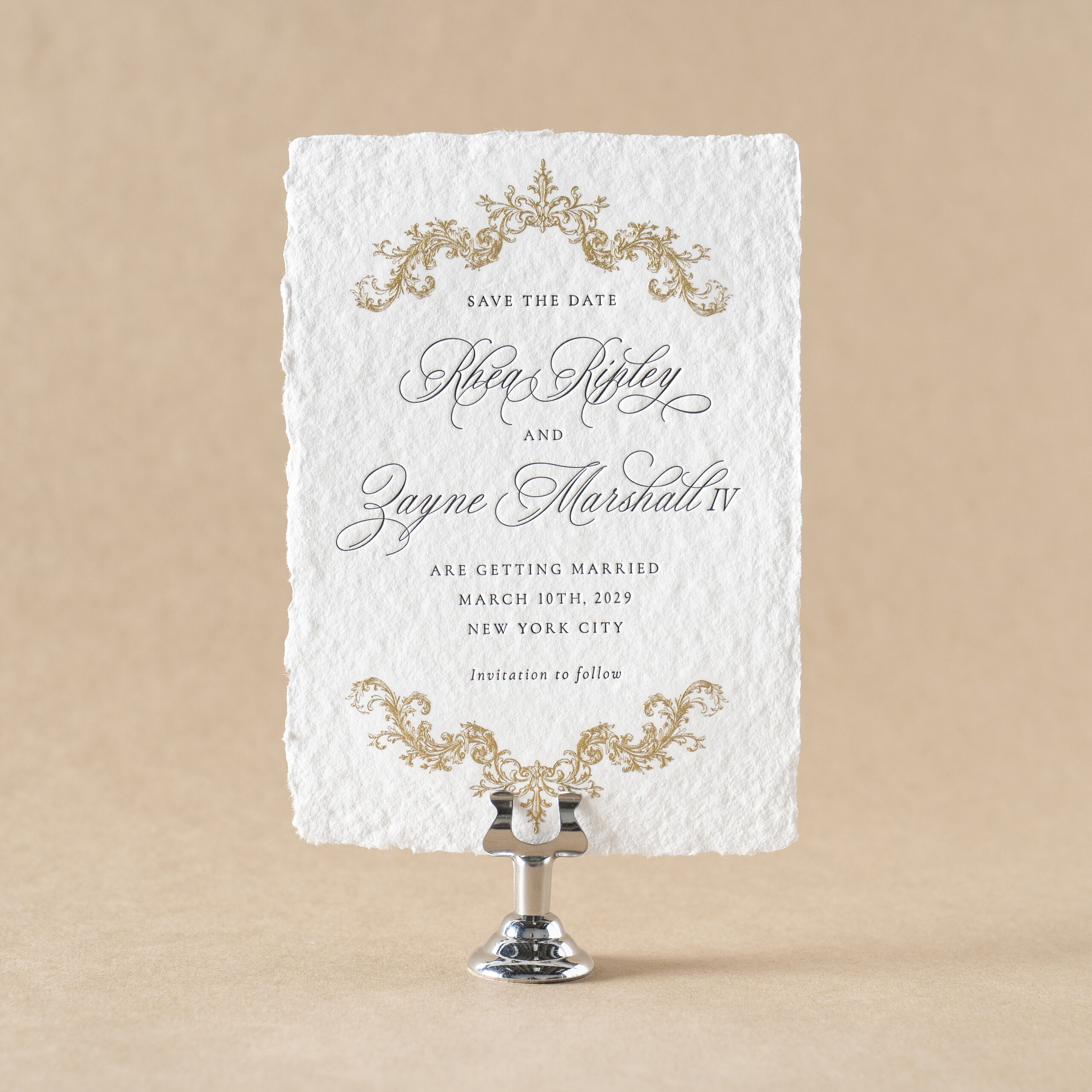 Rhea Save the Date design