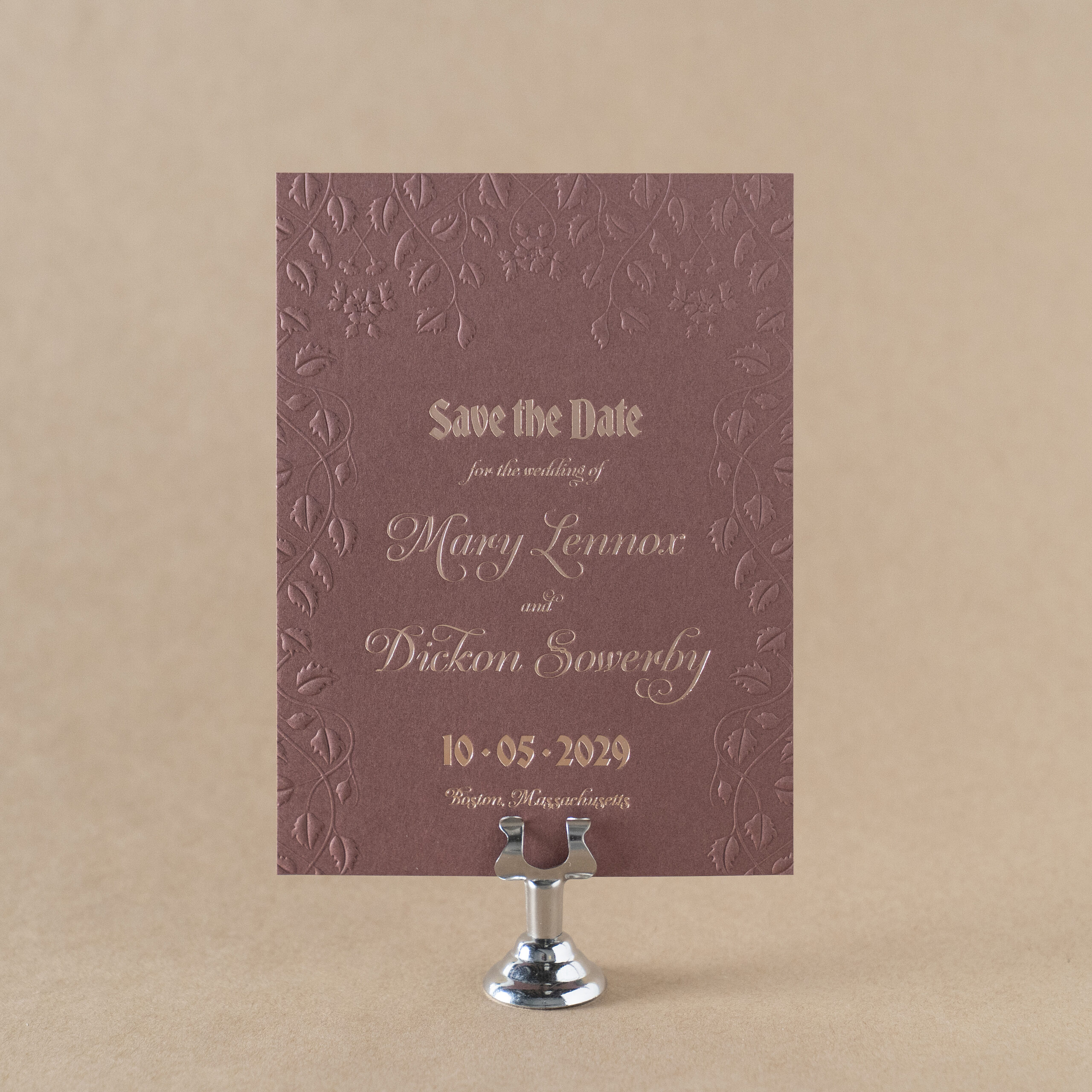 Sowerby Save the Date design