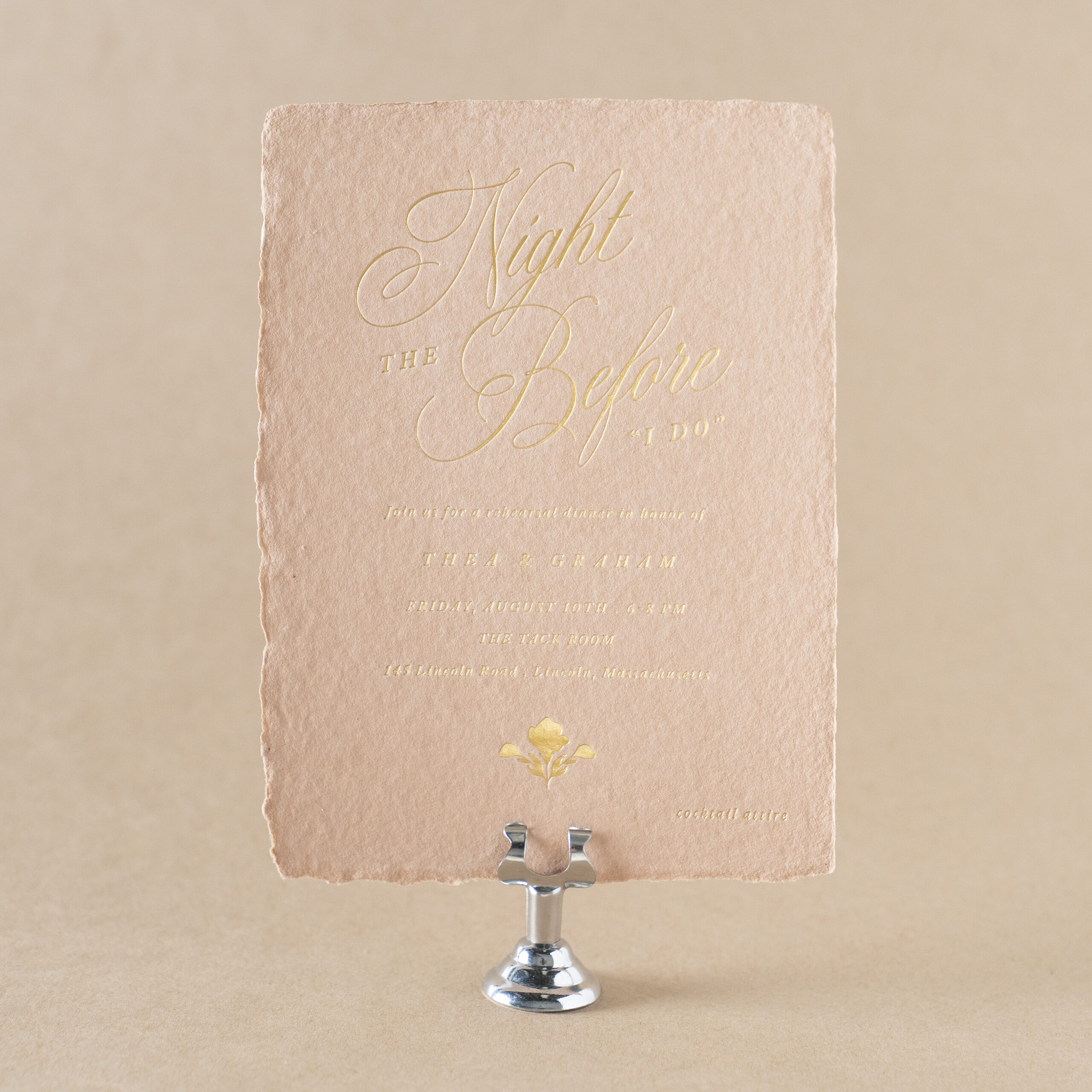 Thea Rehearsal Card design