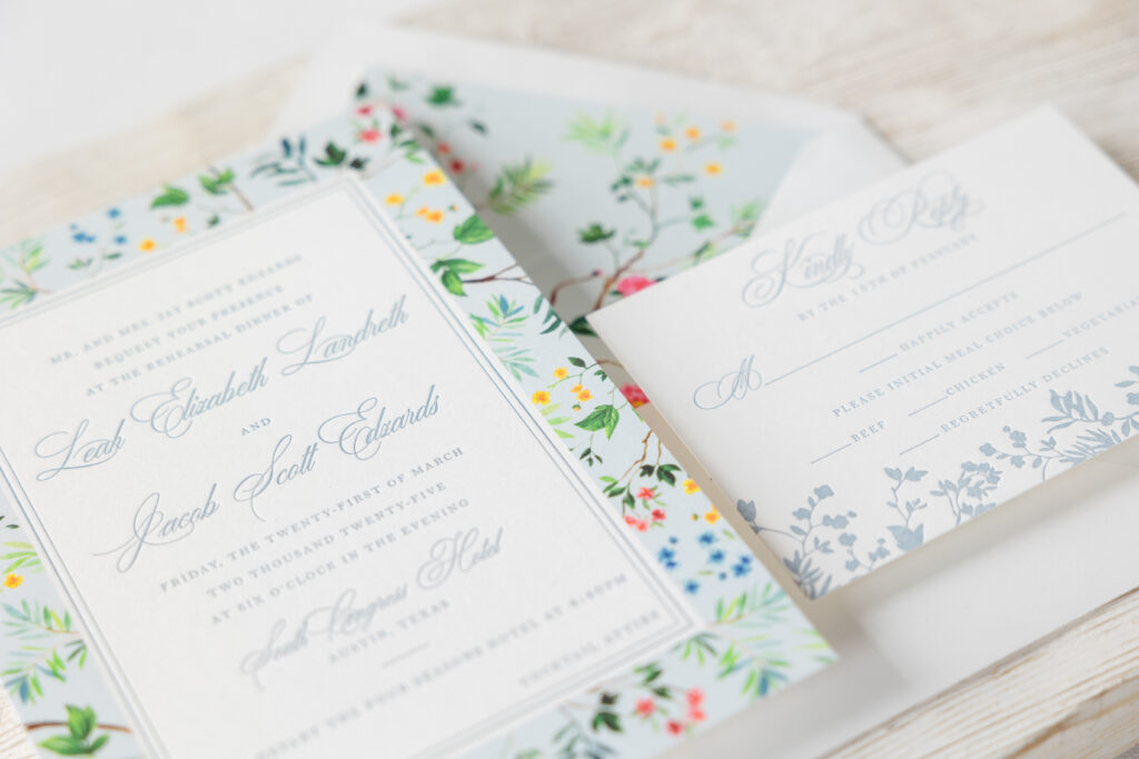 Floral Rehearsal Dinner Invitation