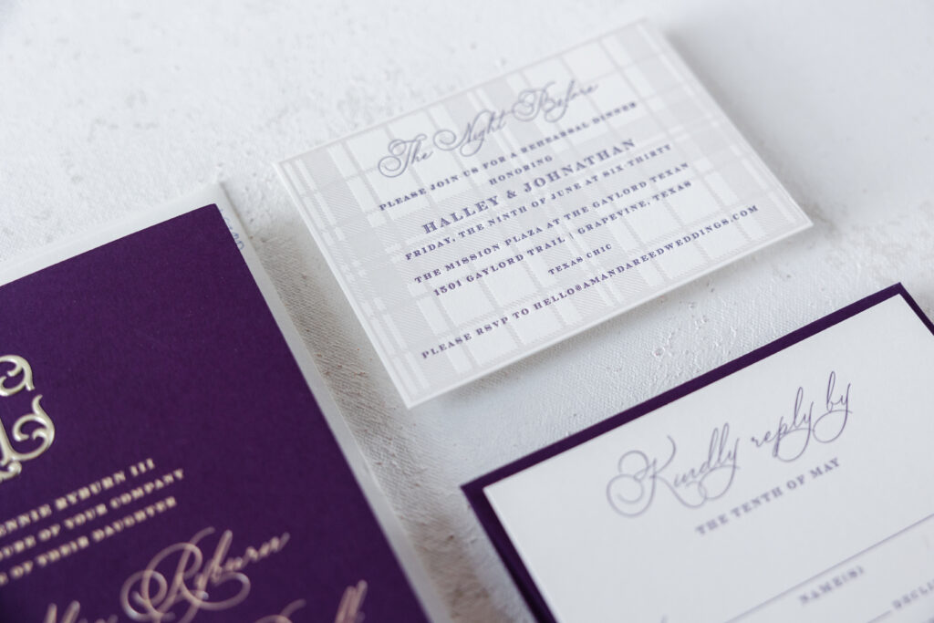 Bella Figura rehearsal dinner invitation