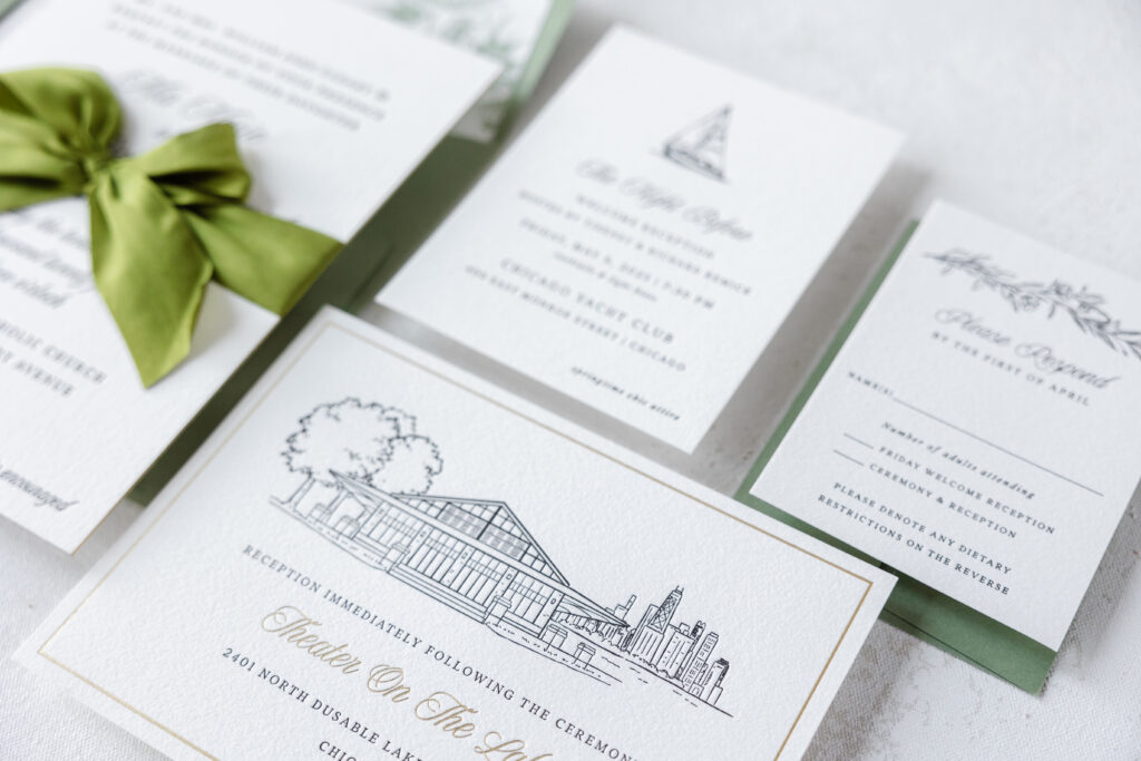 Illustrated Reception Card