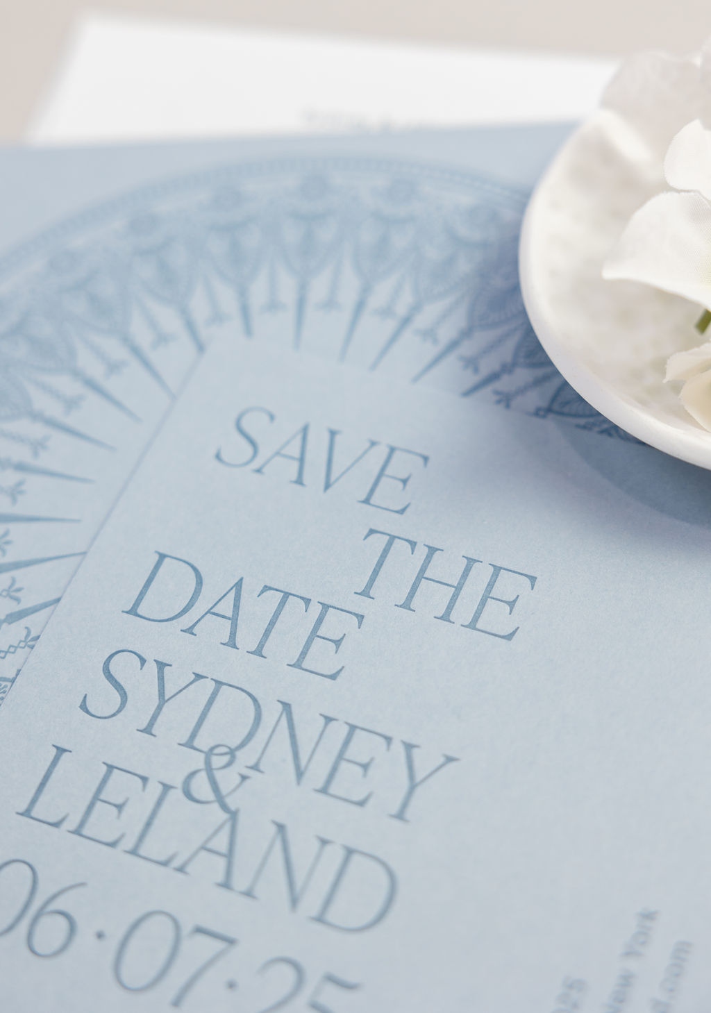 double-sided save the date