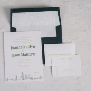 Skyline Wedding Invitation