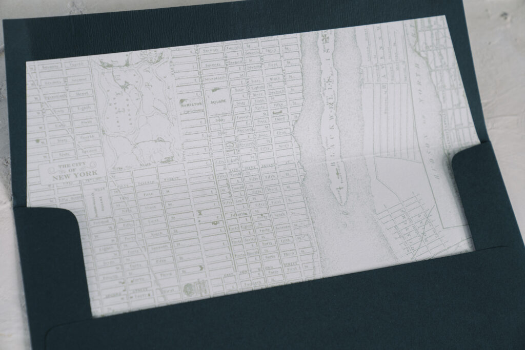 map envelope liner