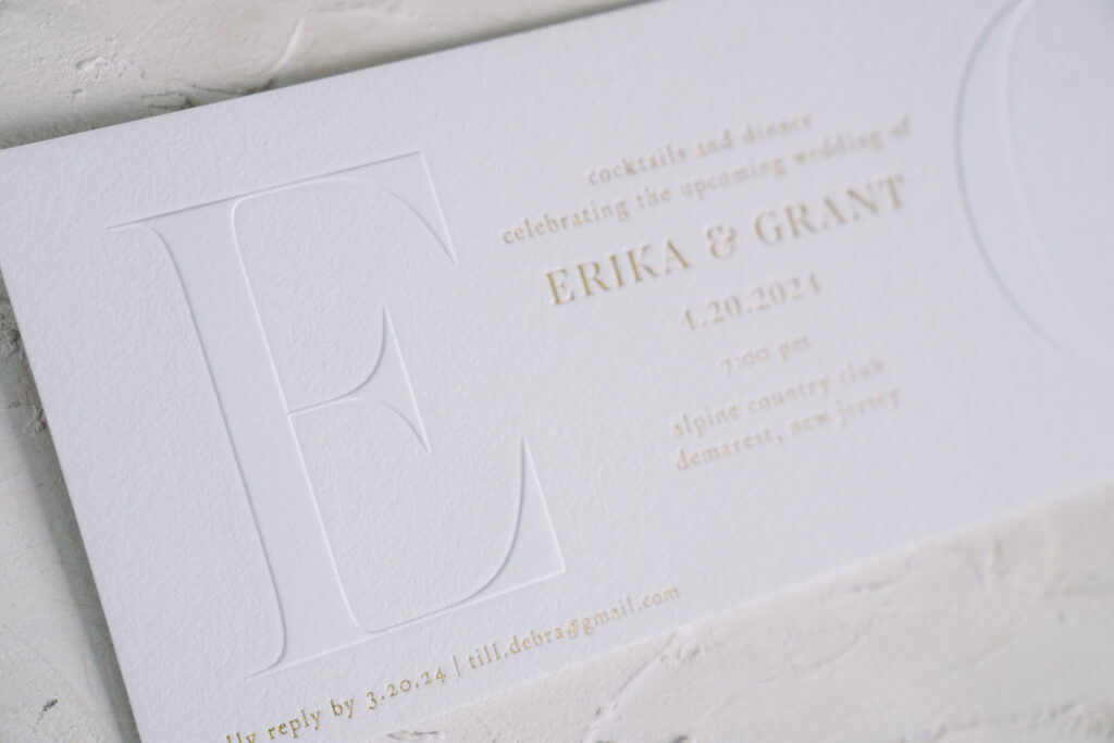 Blind Emboss Invitation
