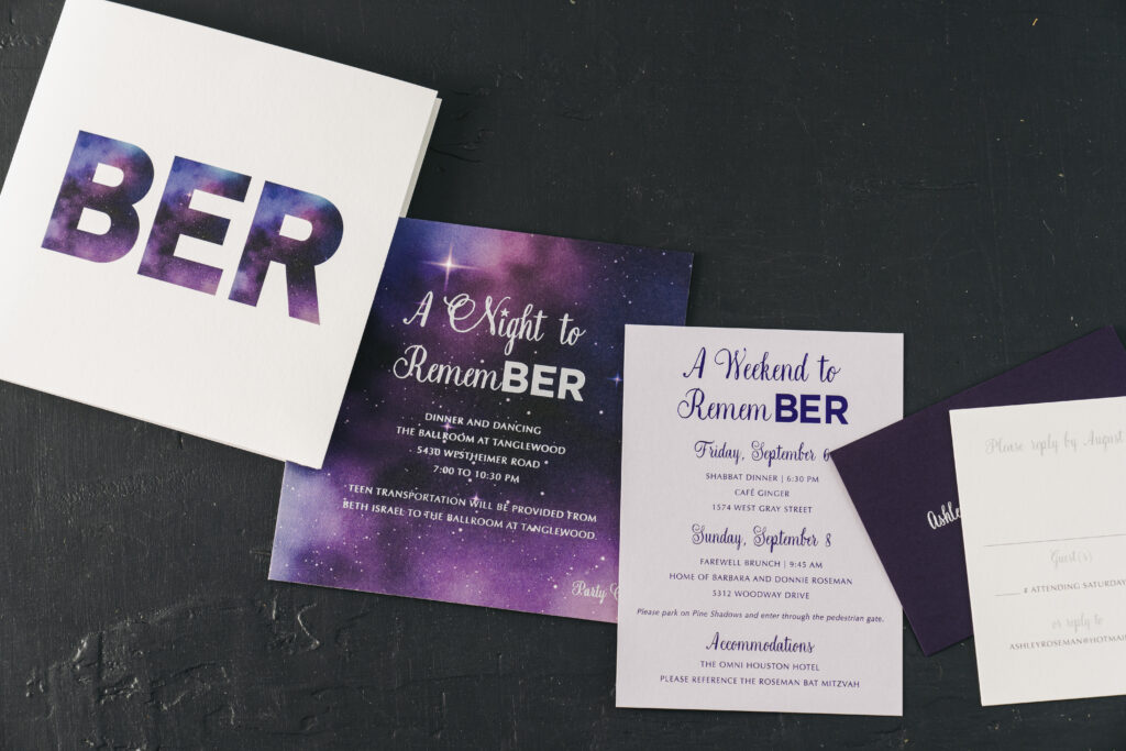 Bat Mitzvah Invitation Suite