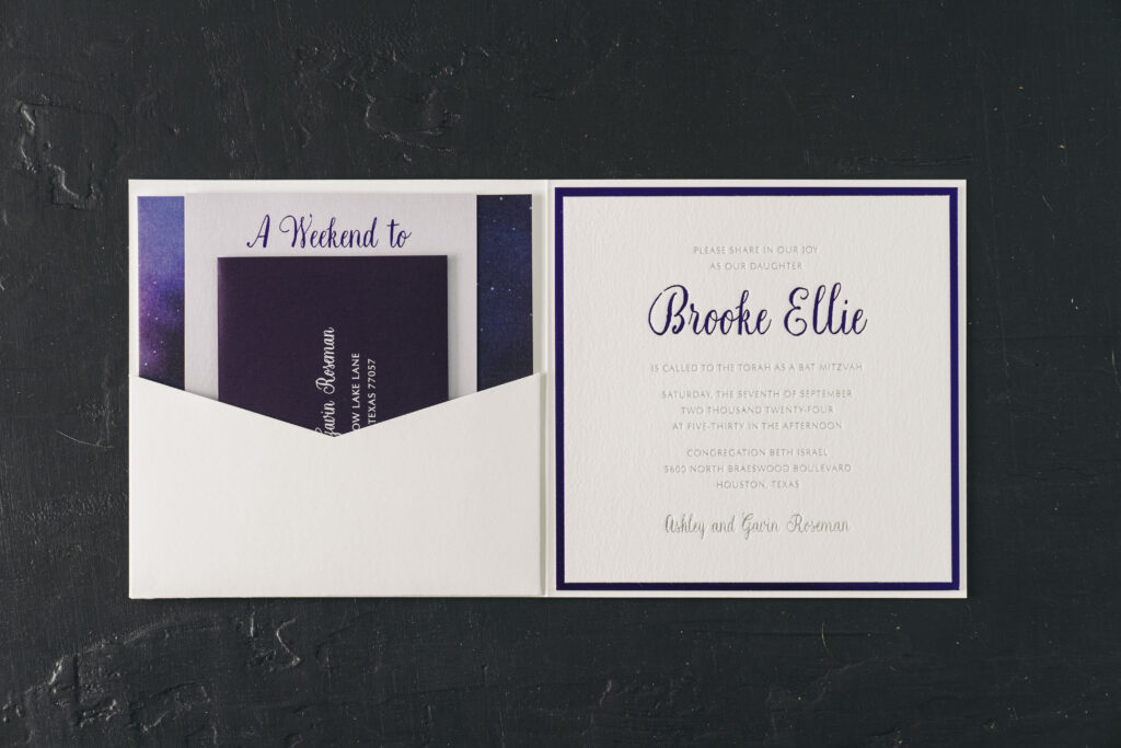 Bat Mitzvah Invitation