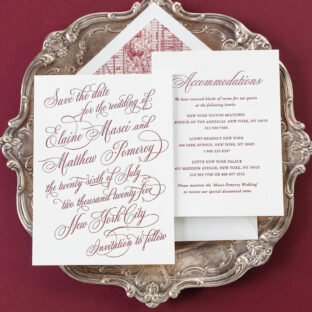 opulent letterpress printing