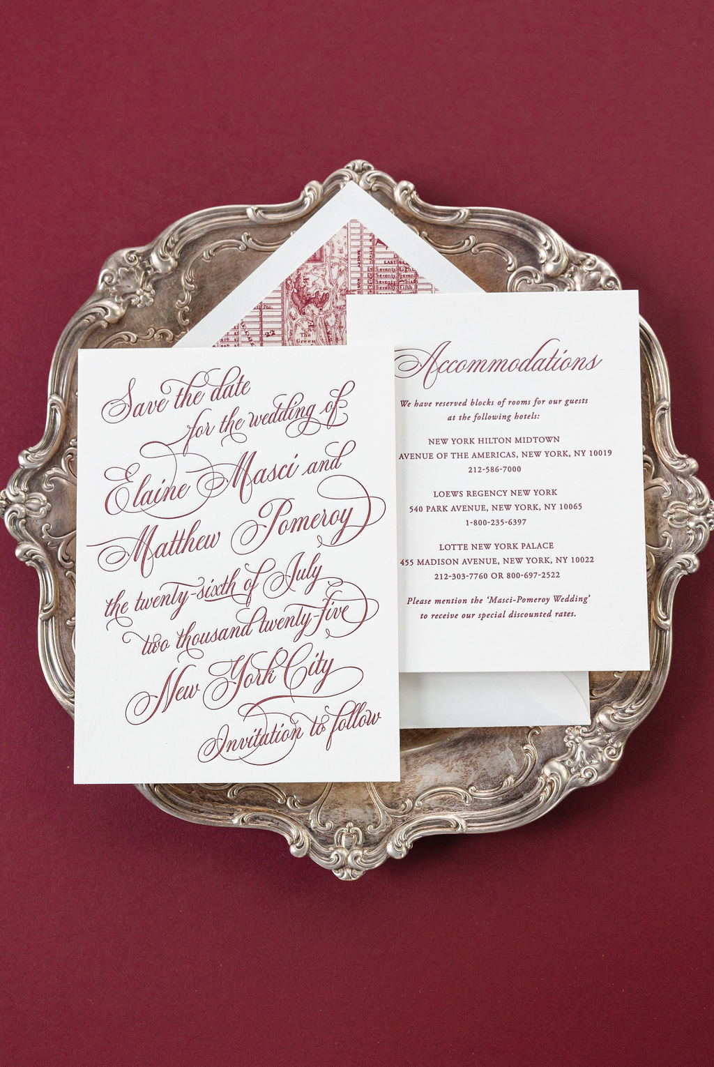 opulent letterpress printing