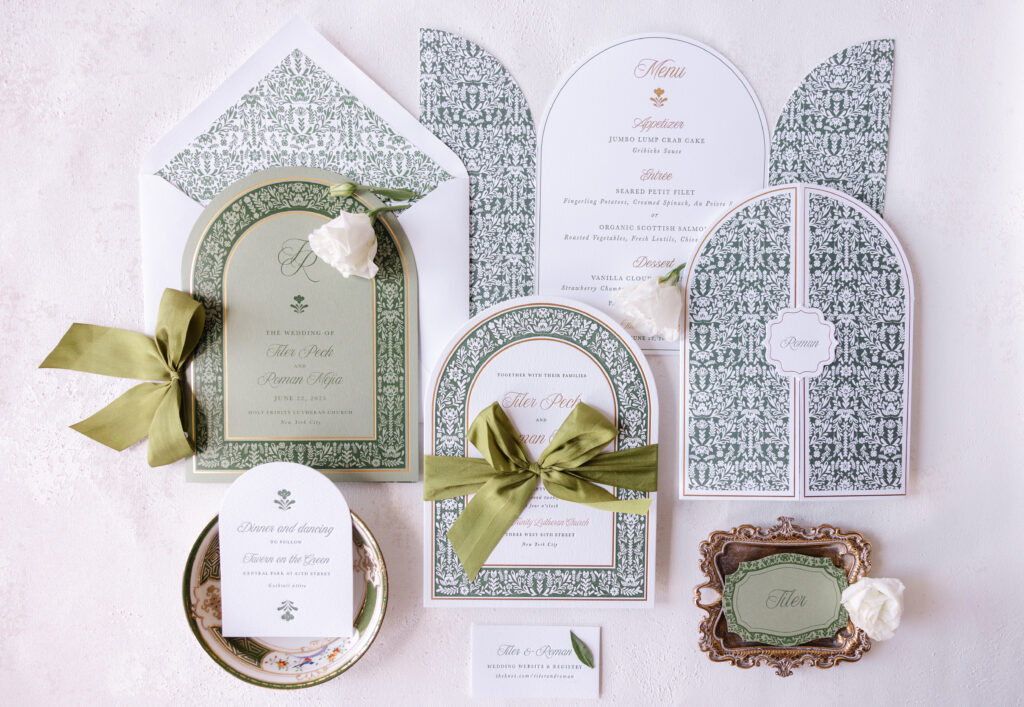 Bella Figura Letterpress Wedding Invitation Suite