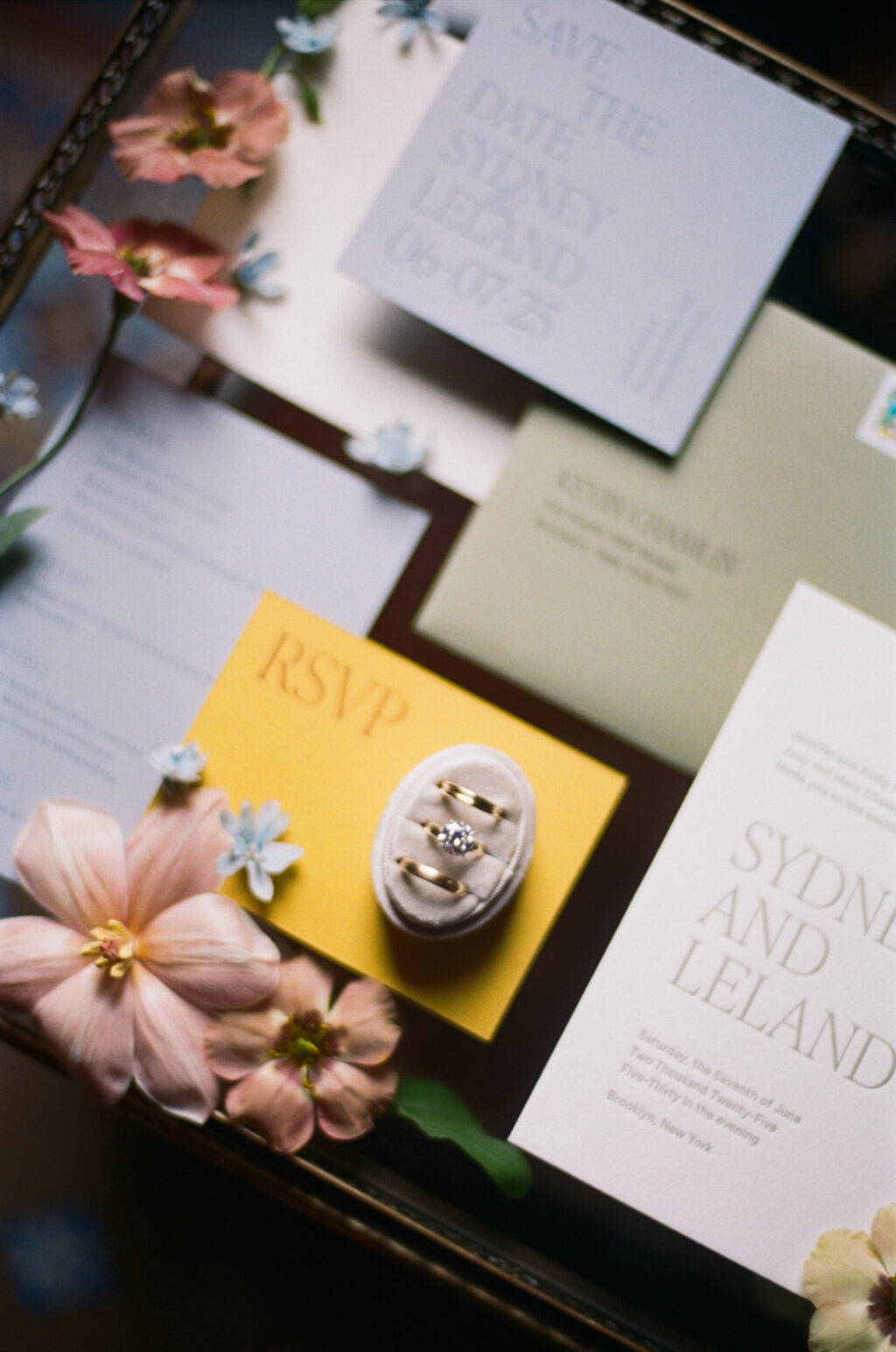 Letterpress Wedding Invitation Suite