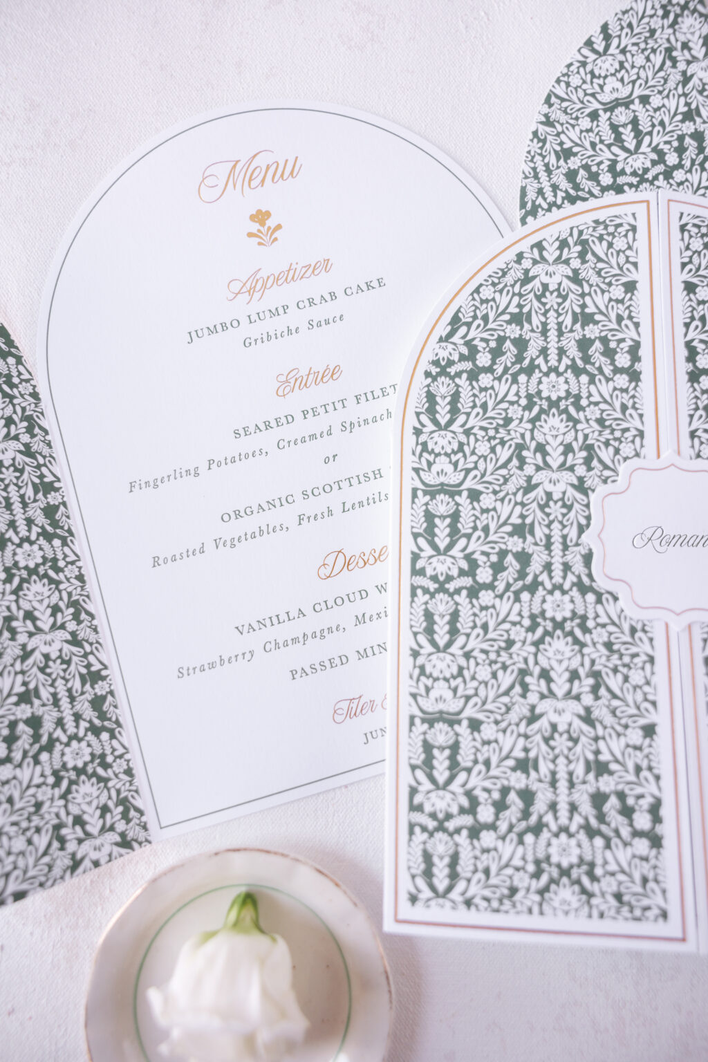 Bella Figura Letterpress Menu