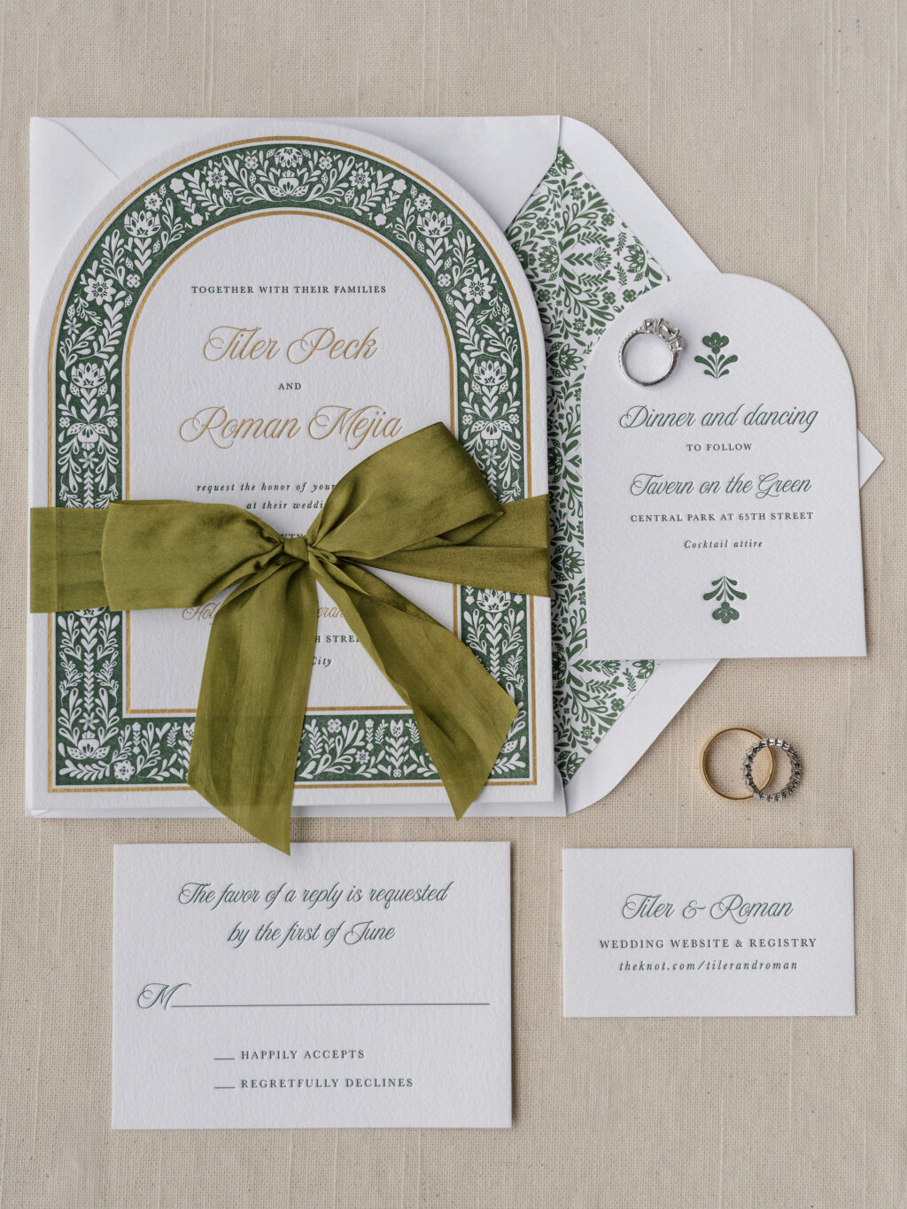 Garden-Inspired Wedding Invitation Suite