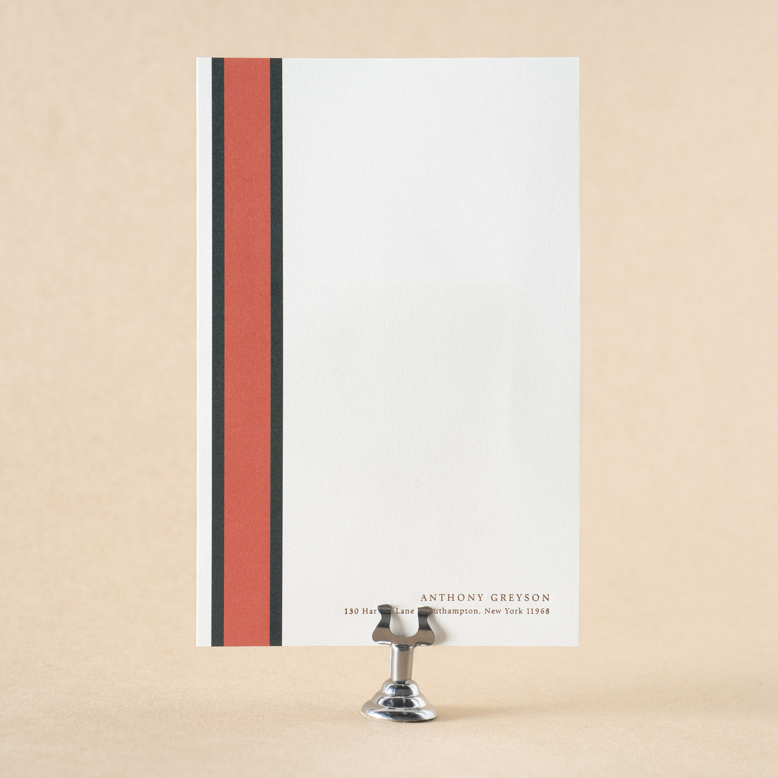 Anthony Social Lettersheet design