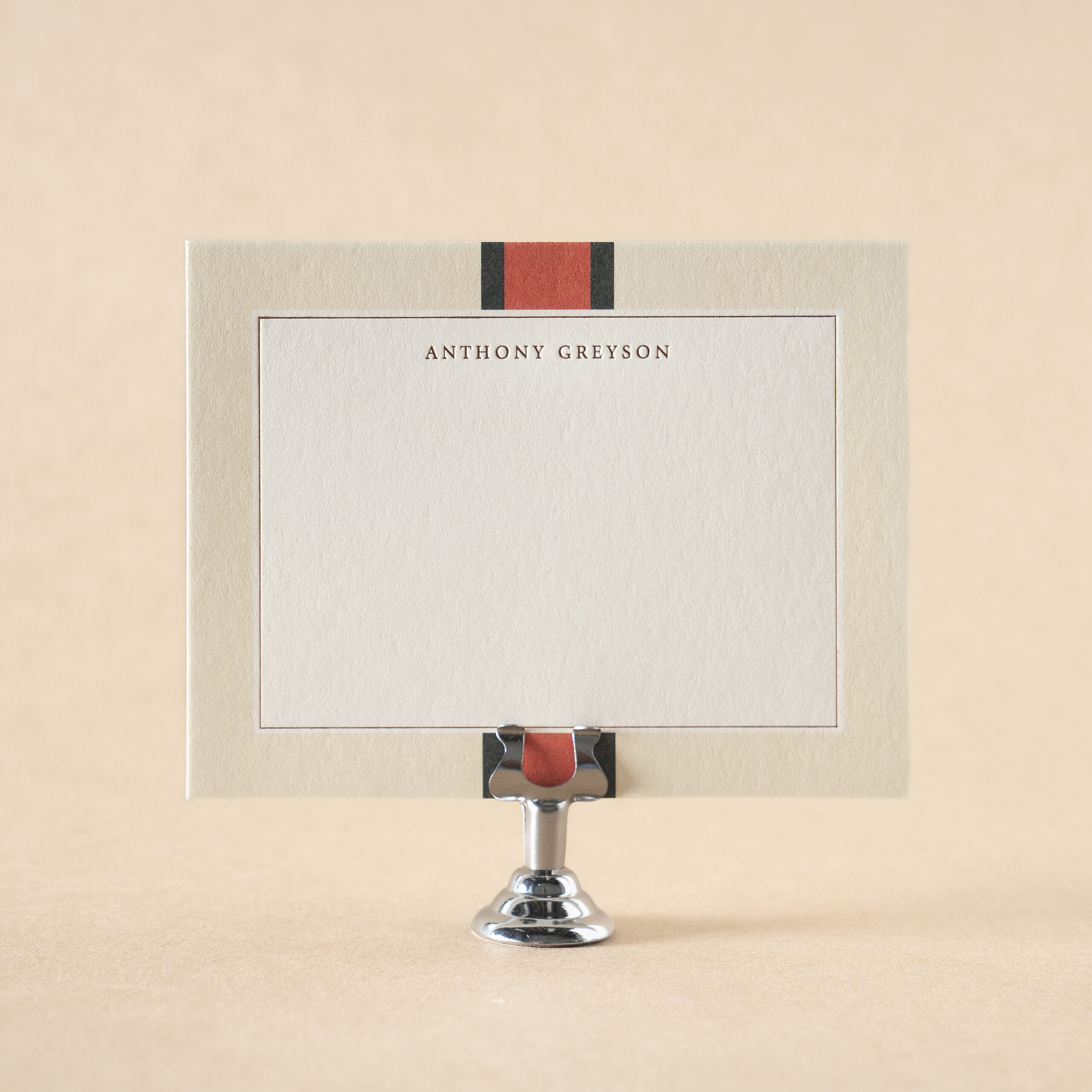 Anthony Social Note Card design