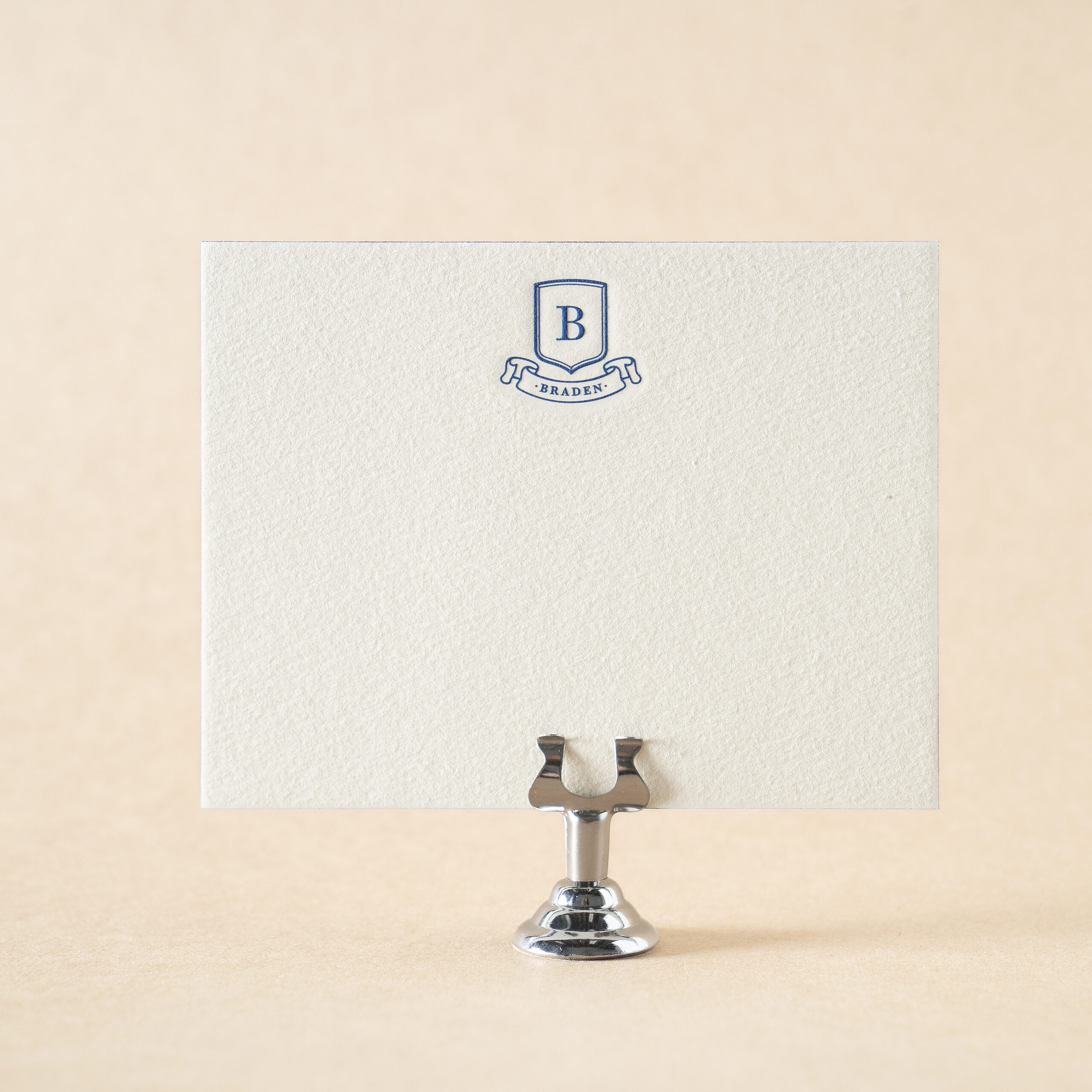 Braden Social Note Card design